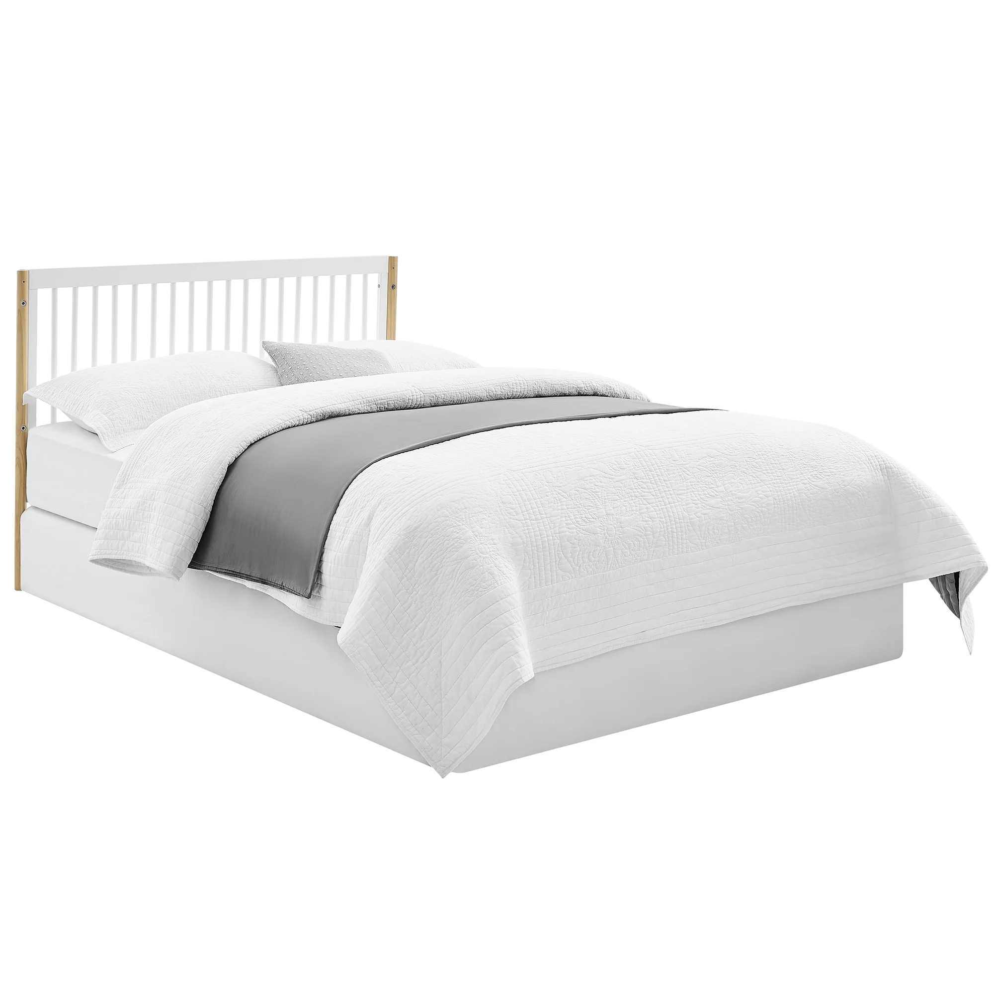 Delta Children Casey 4-in-1 Convertible Crib, Bianca White/Natural