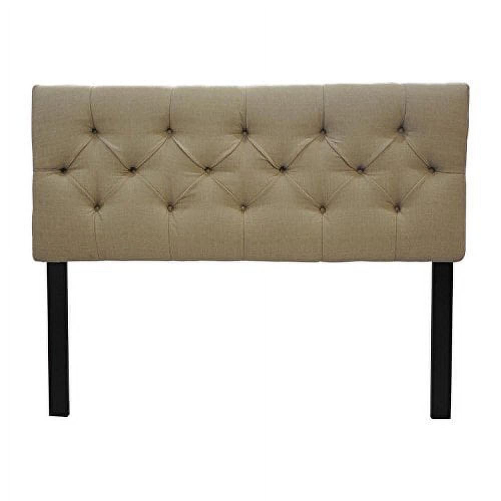 Sole Designs Diamond Tufted Carson Desert Headboard Nickel Finish Full