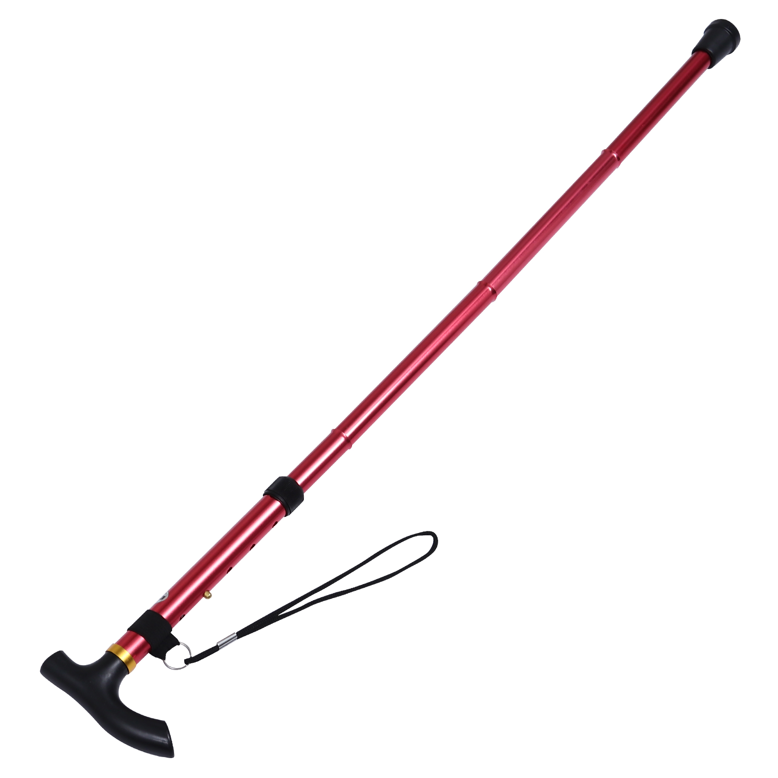 Aluminium Alloy Trekking Pole Foldable Hiking Pole Anti-skid Alpenstock