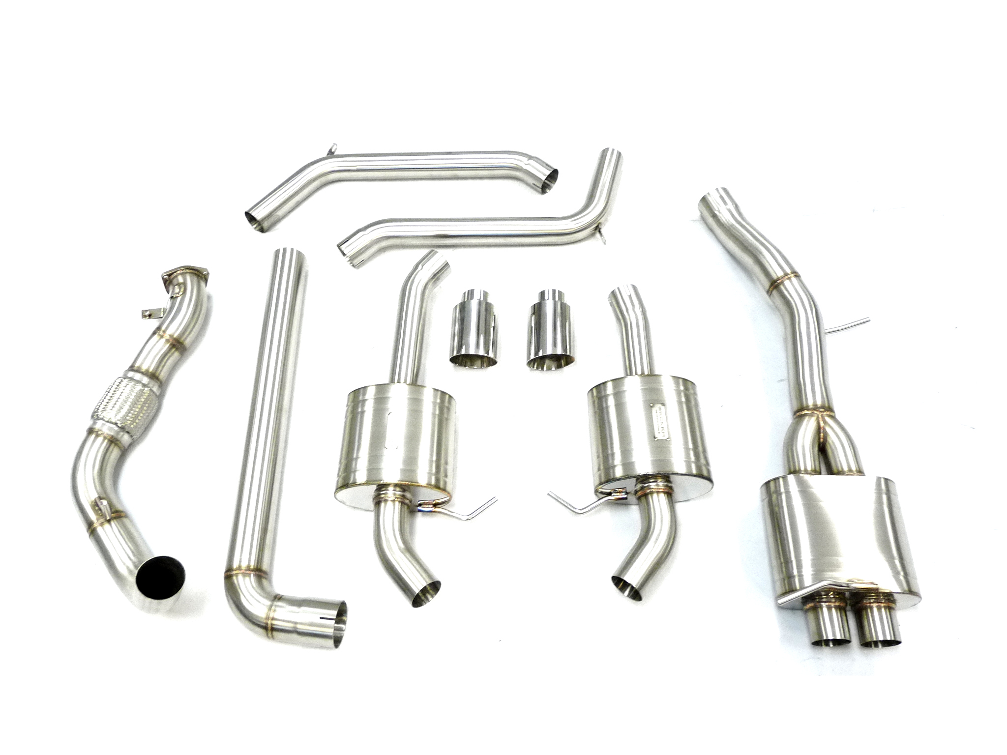 Stainless Catback Exhaust For 2017-2019 Audi B9 A4 2.0L By Becker