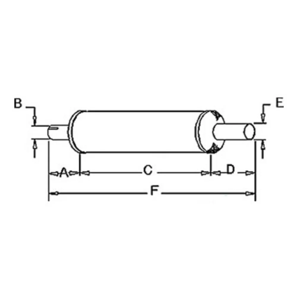 RAParts 303973R91 Muffler (Vertical Round Body) Fits International I9 ID9 W9 WD9 600 650