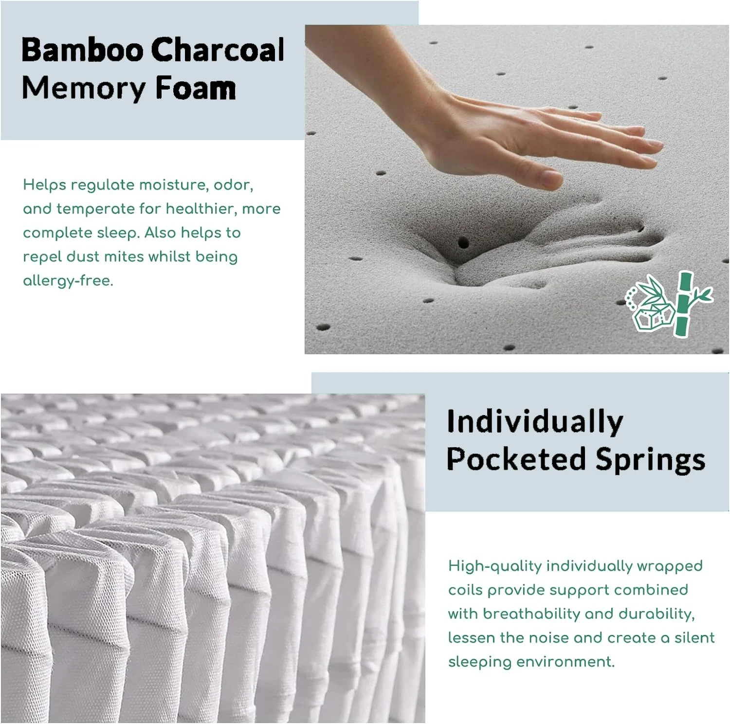 Queen Mattress,14 Inch Queen Mattress in a Box, Gel Memory Foam Mattress with Breathable Soft Fabric Cover, CertiPUR-US Certified