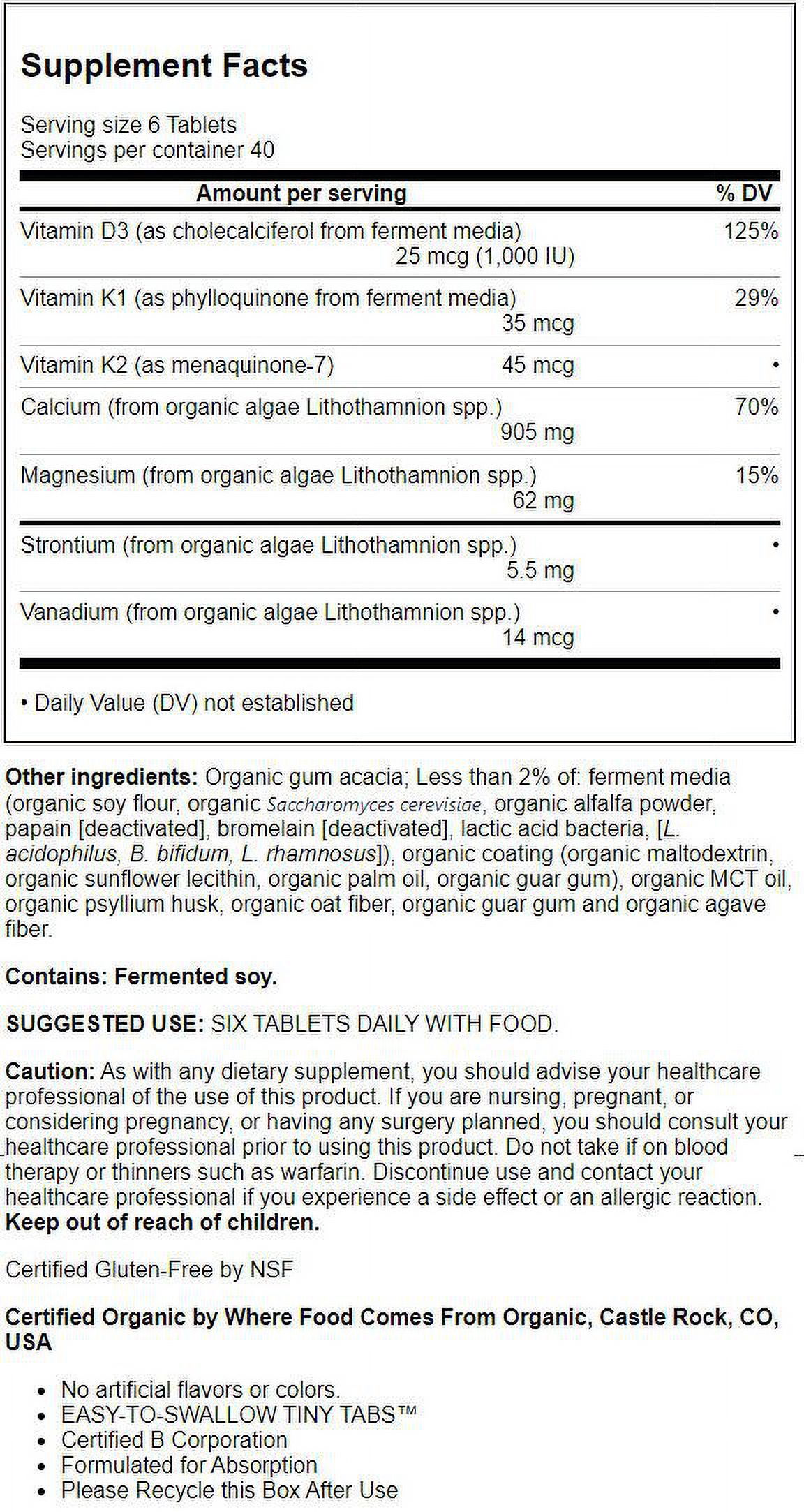 New Chapter Plant Calcium Bone Strength Take Care - Tiny Tabs 240 Veg Tabs