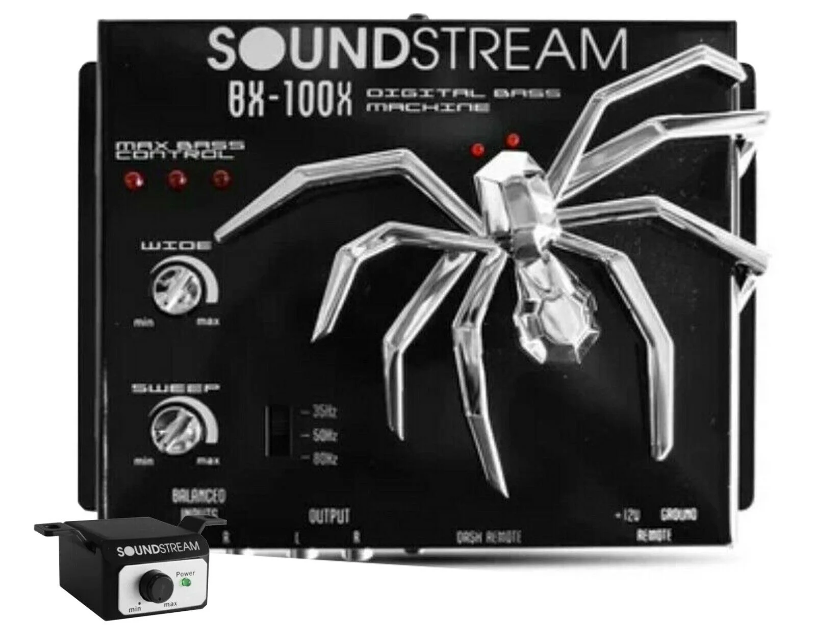 SOUNSTREAM BX-100X New Digital Bass Reconstruction Processor Epicenter Black Bundle