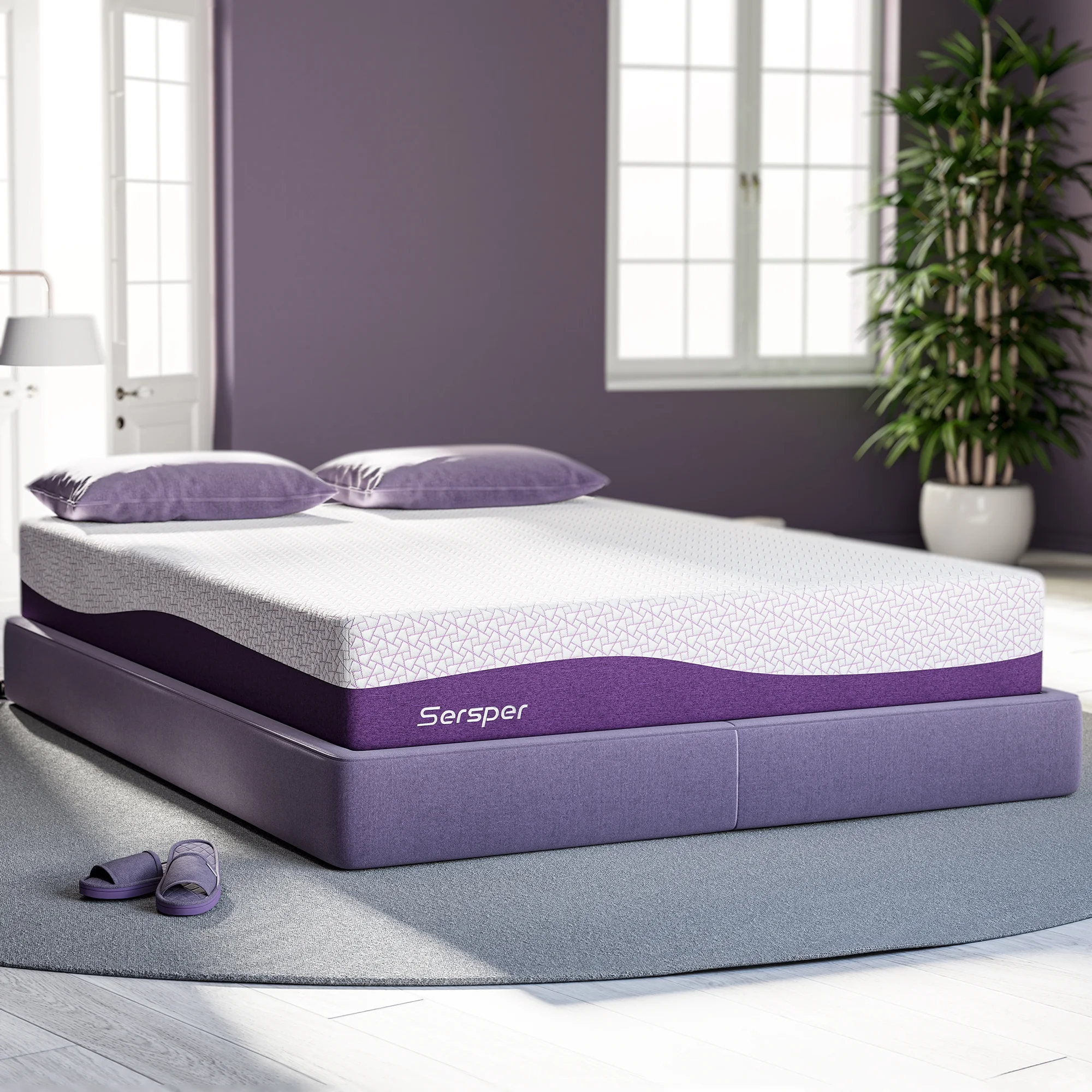 Memory Foam Mattress Full, Sersper 10 inch Cooling Gel Memory Foam Mattress in a Box, Medium firm