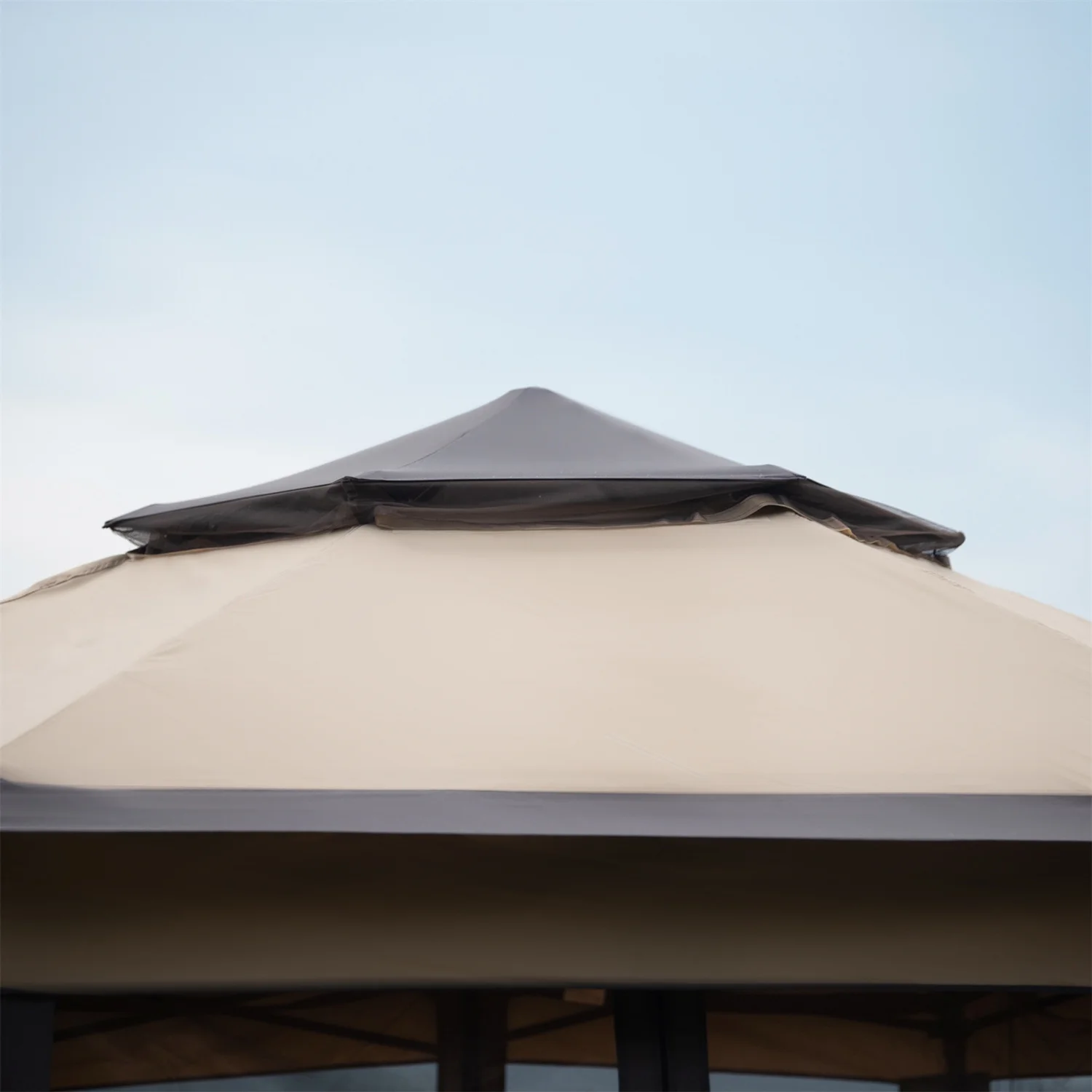 Visentor Patio Gazebo, 13x13FT Outdoor Garden Gazebo Tent with Mosquito Netting Sidewalls