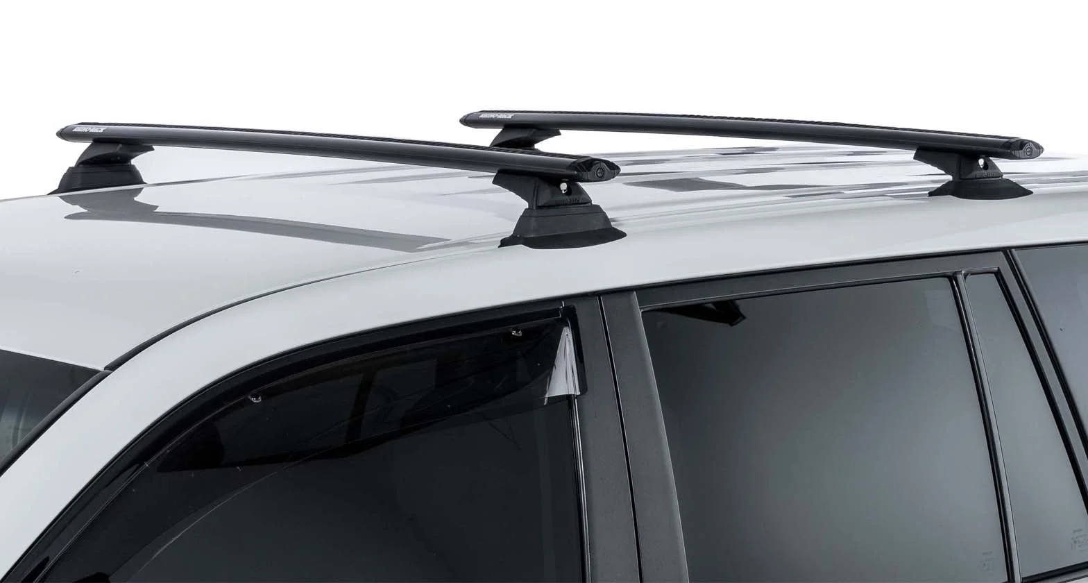 Rhino Rack 2016-2021 Fits Hyundai Tucson Gen 3 Tl3 Tl Tle Tl2 Tle2 5dr Suv With Flush Rails Vortex Rcl Black 2 Bar Roof Rack JB1632