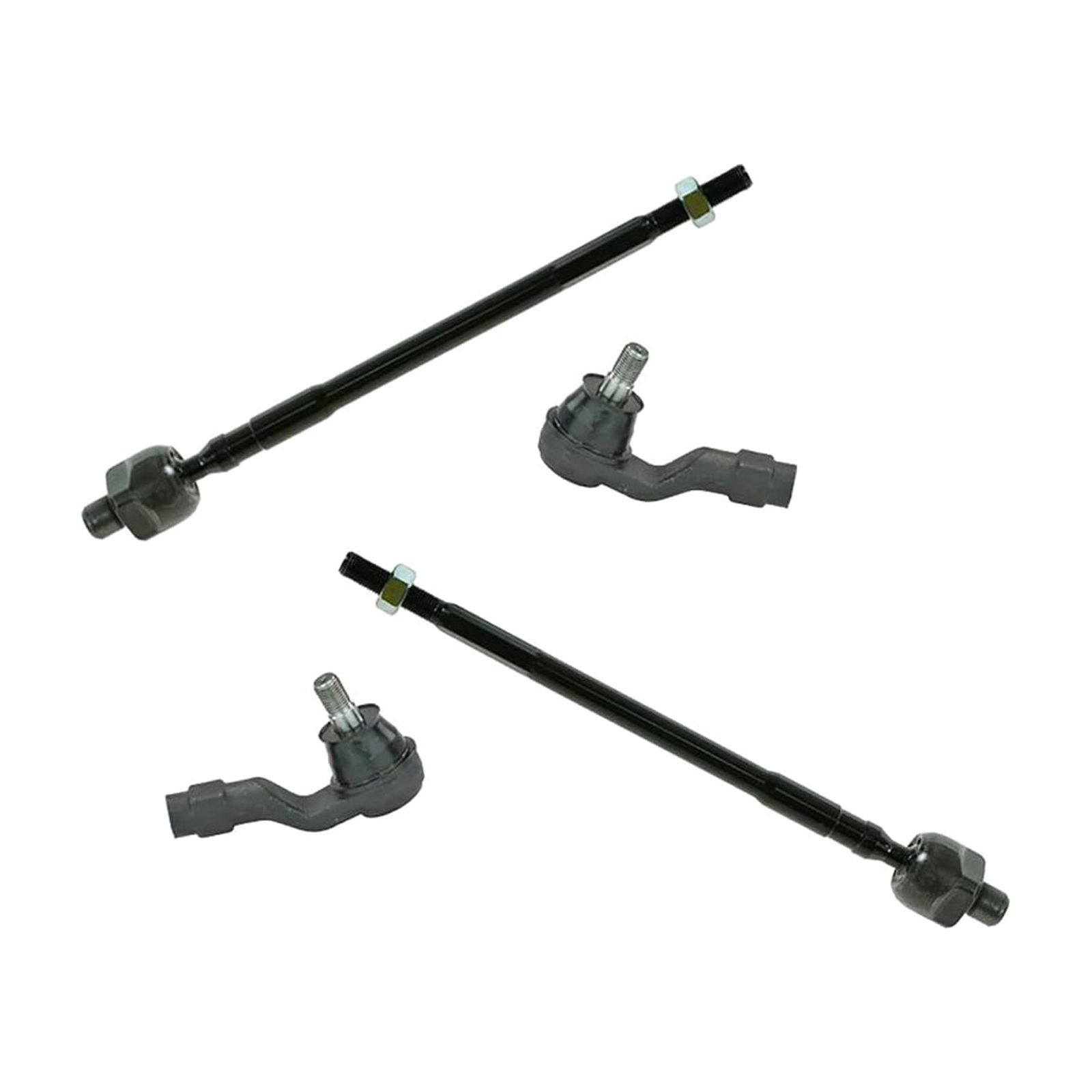 Teledu Front Inner Outer Tie Rod End Driver Passenger Kit Set 4pc For Mazda NA