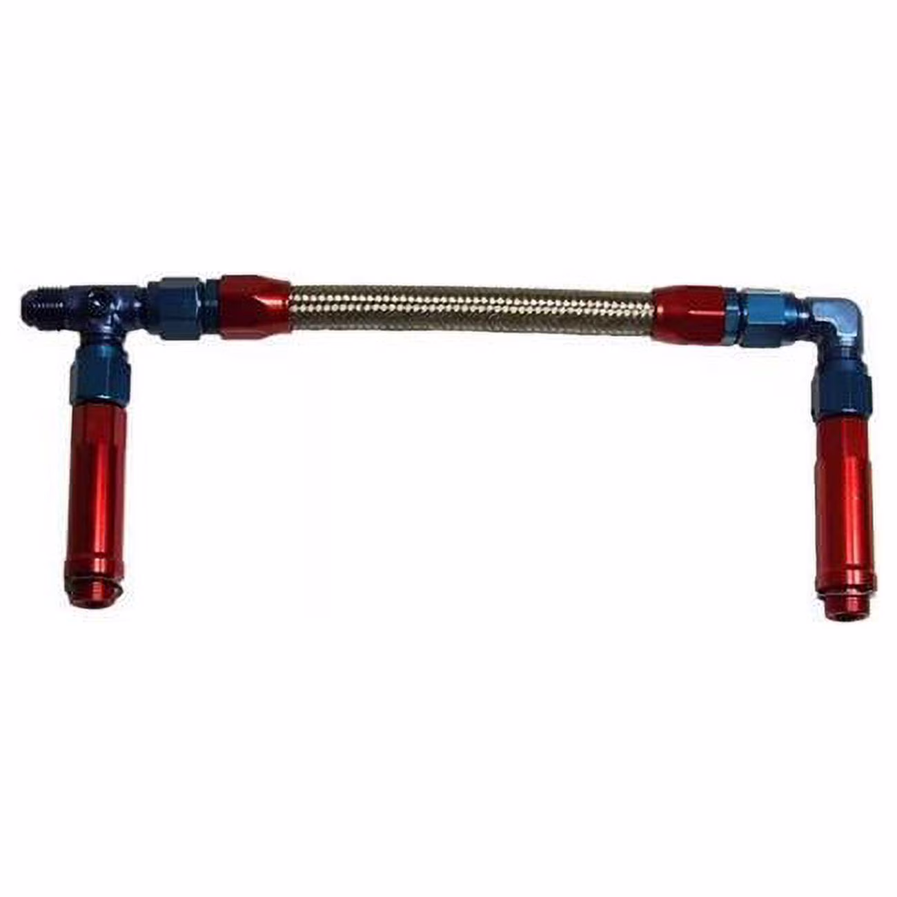 Carburetor Dual Feed 6AN Inlet Fuel Line - Red & Blue