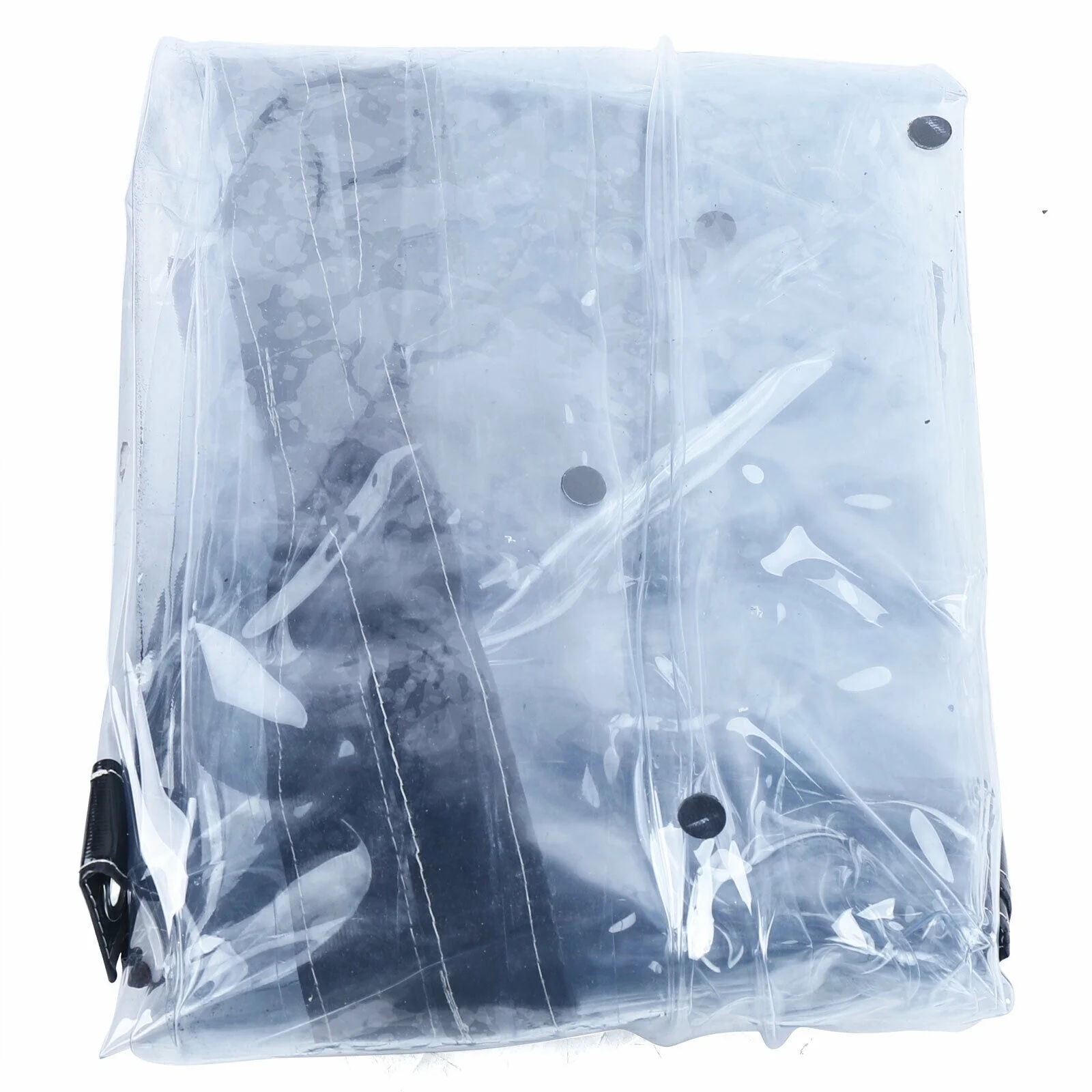 YIYIBYUS PVC Tarp Clear Waterproof Awning Canopy Roll Up Patio Enclosure Curtain Sun Shade Rainproof Tarpaulin Commercial 0.5mm