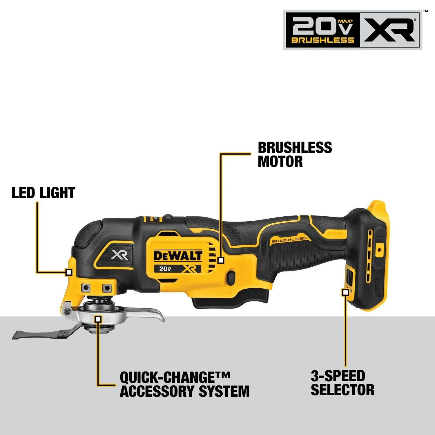 DeWALT 20V Max XR Brushless Oscillating Tool