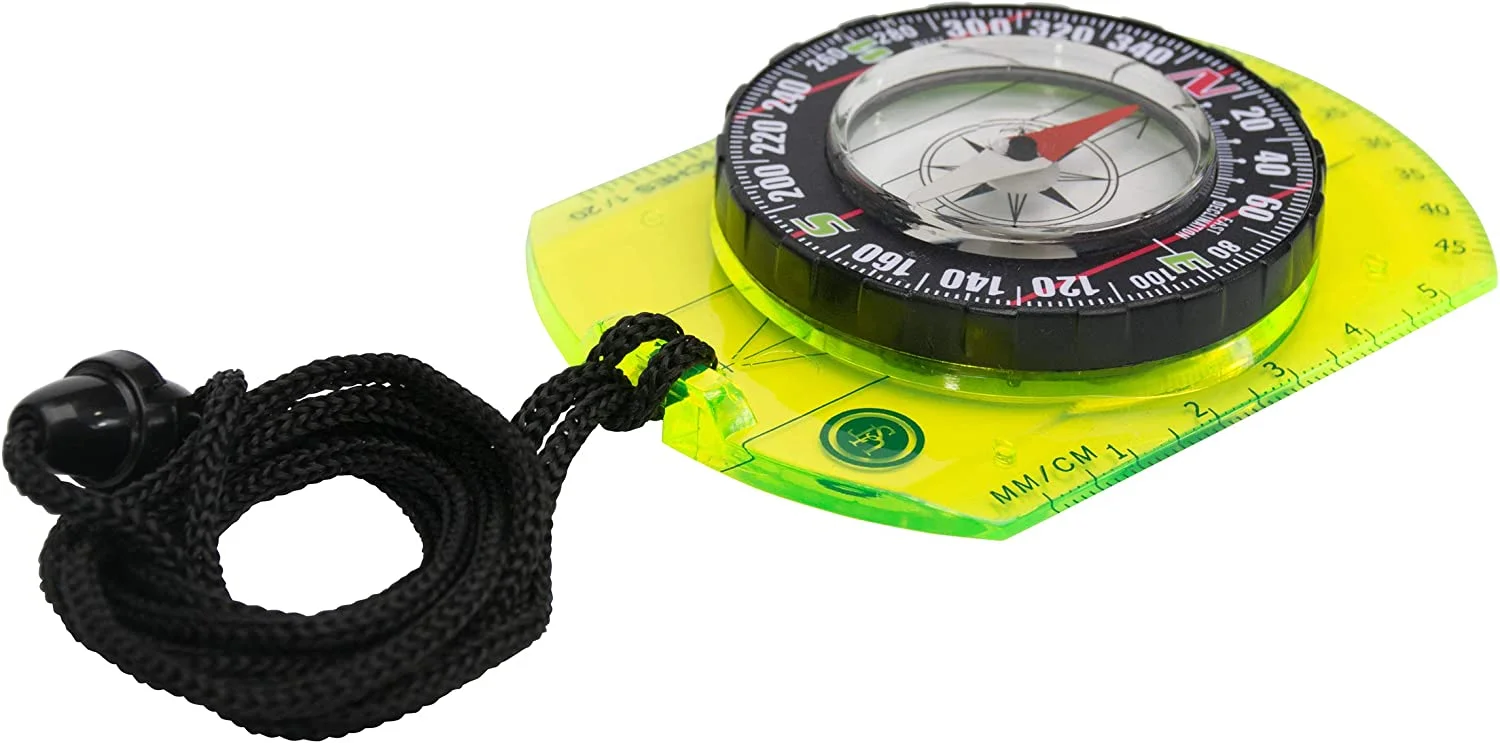 UST Hi Vis Waypoint Map Compass, Neon