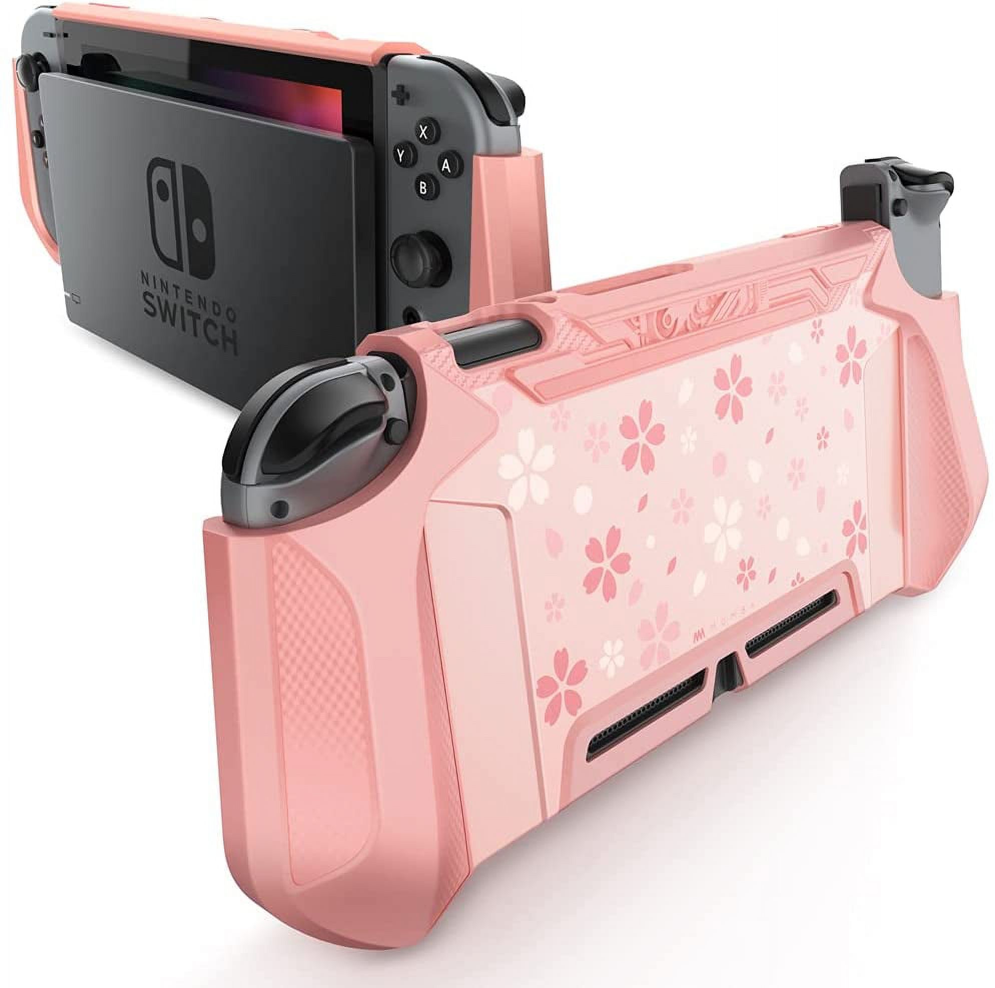 Dockable Case Compatible for Nintendo Switch, [Blade Series] TPU Grip Protective Cover Case with Ergonomic Design