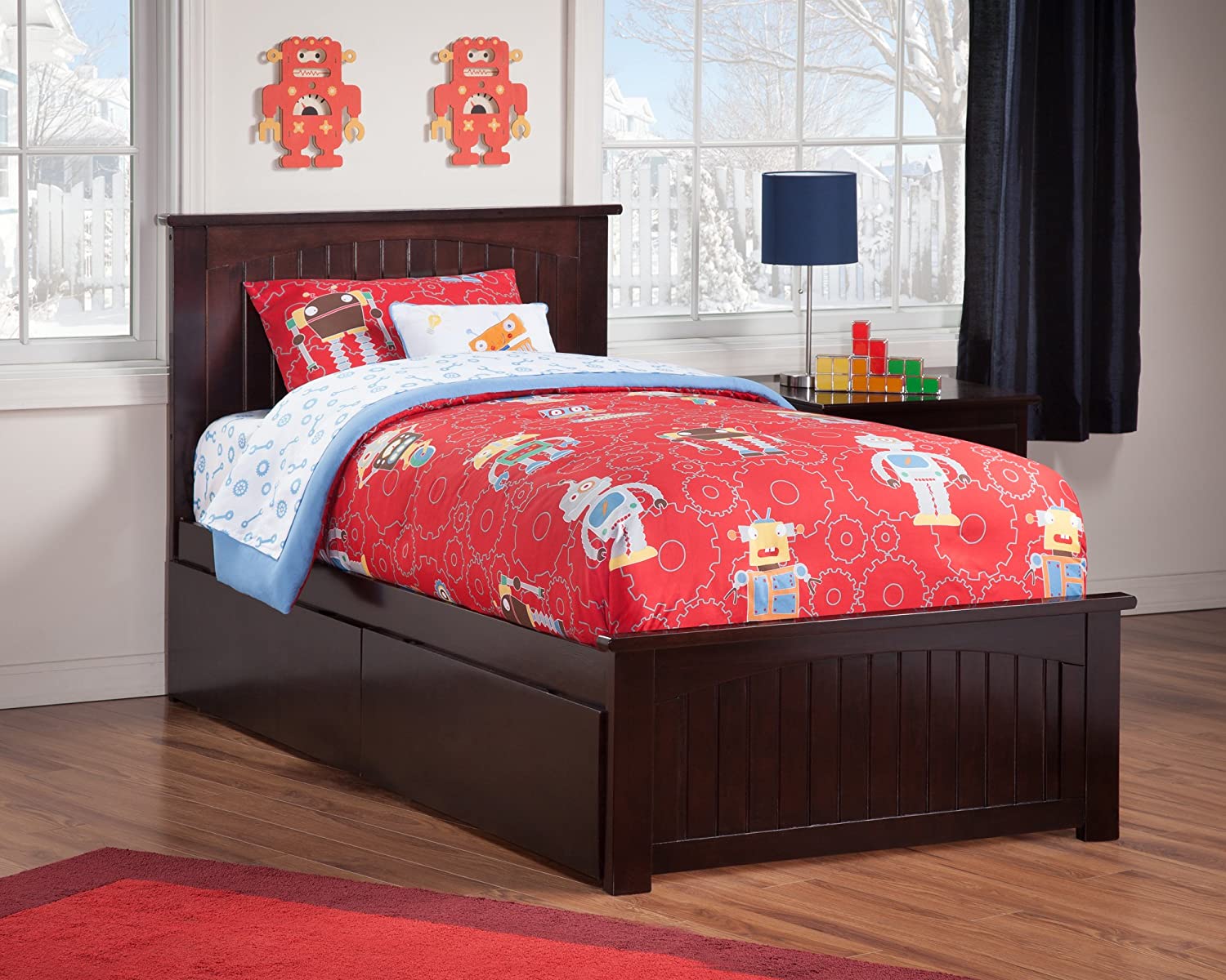 Nantucket Matching Foot board Urban Bed Drawer x 1 - Espresso, Twin Extra Large