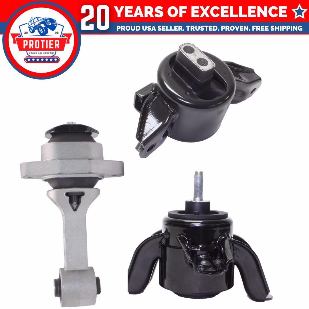 Motor & Trans Mount 3PCS Fit 12-16 Hyundai Accent/ Veloster 1.6L Manual Trans Replaces A71004 A71020; A71038 A71032