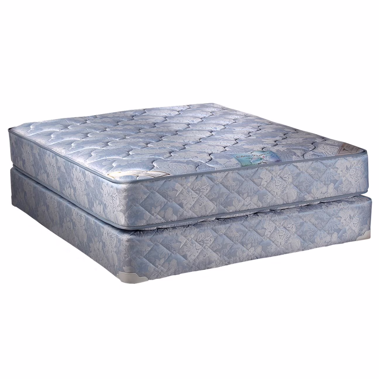 DS USA Chiro Premier 2-Sided (Blue) Mattress Set with Bed Frame Included - Orthopedic, Longlasting Comfort by Dream Solutions USA (Queen 60