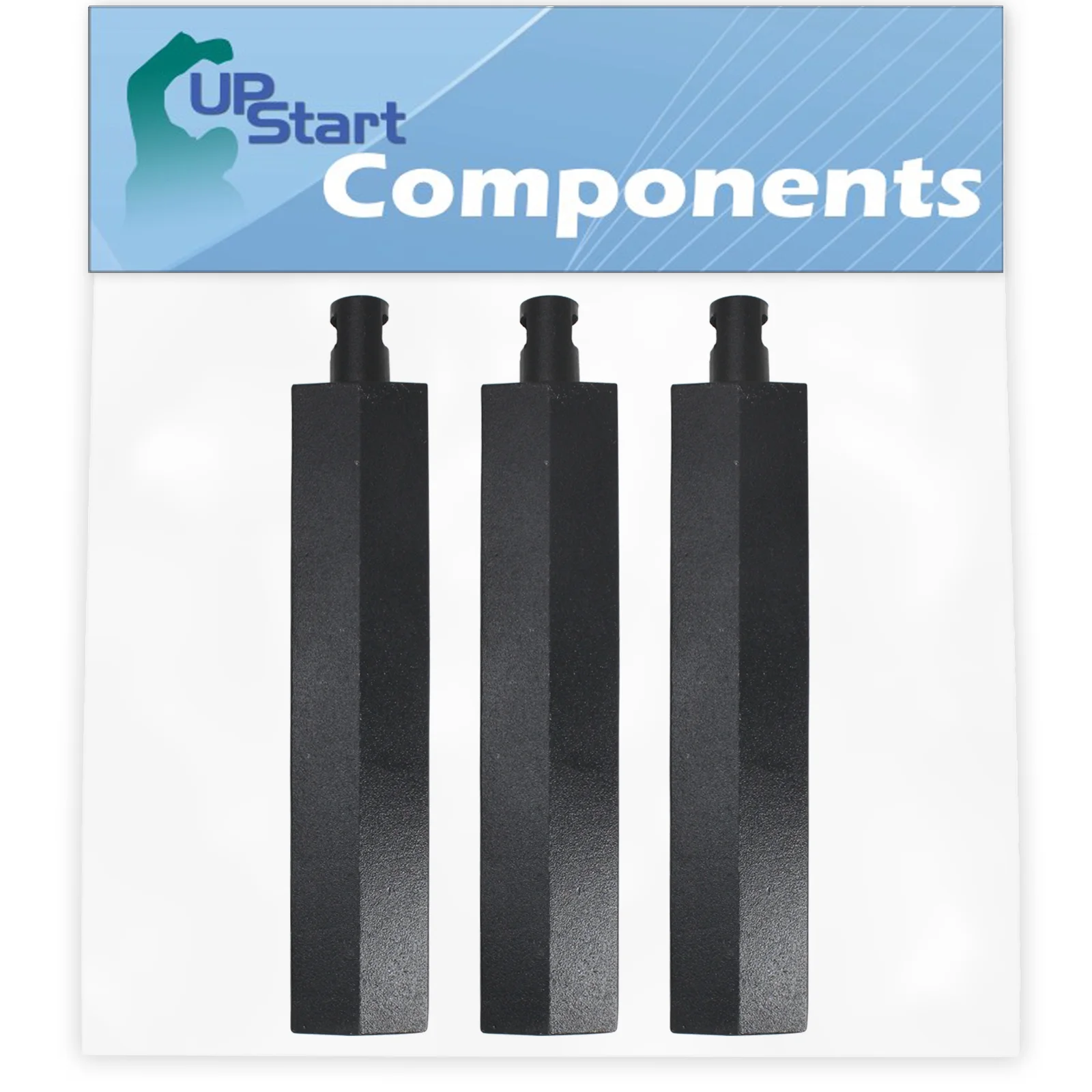 3-Pack BBQ Gas Grill Tube Burner Replacement Parts for Sams Bakers & Chefs 9803S - Compatible Barbeque Cast Iron Pipe Burners 15 3/4