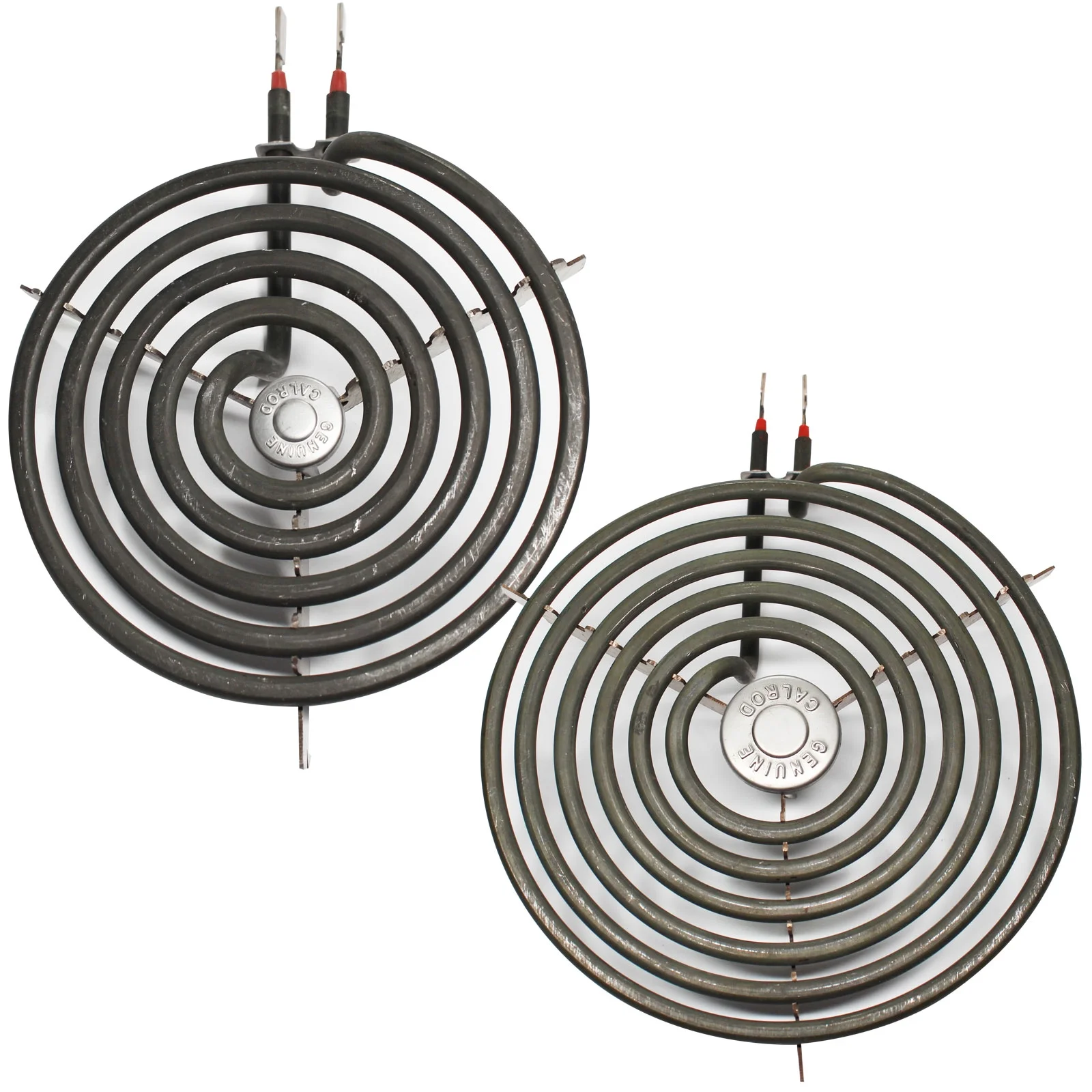 Replacement General Electric JBP24GxK1 8 inch 6 Turns & 6 inch 5 Turns Surface Burner Elements - Compatible General Electric WB30M1 & WB30M2 Heating Element for Range, Stove & Cooktop