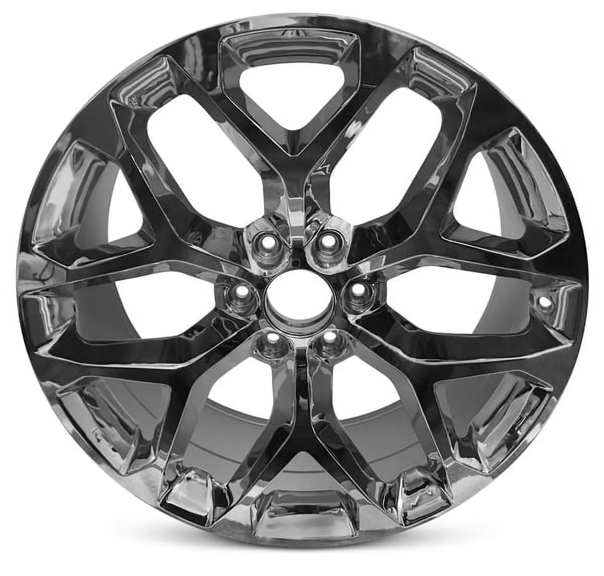 22 Inch Wheel for 15-20 Escalade Suburban Tahoe Yukon 6 Lug Silver Chrome Rim
