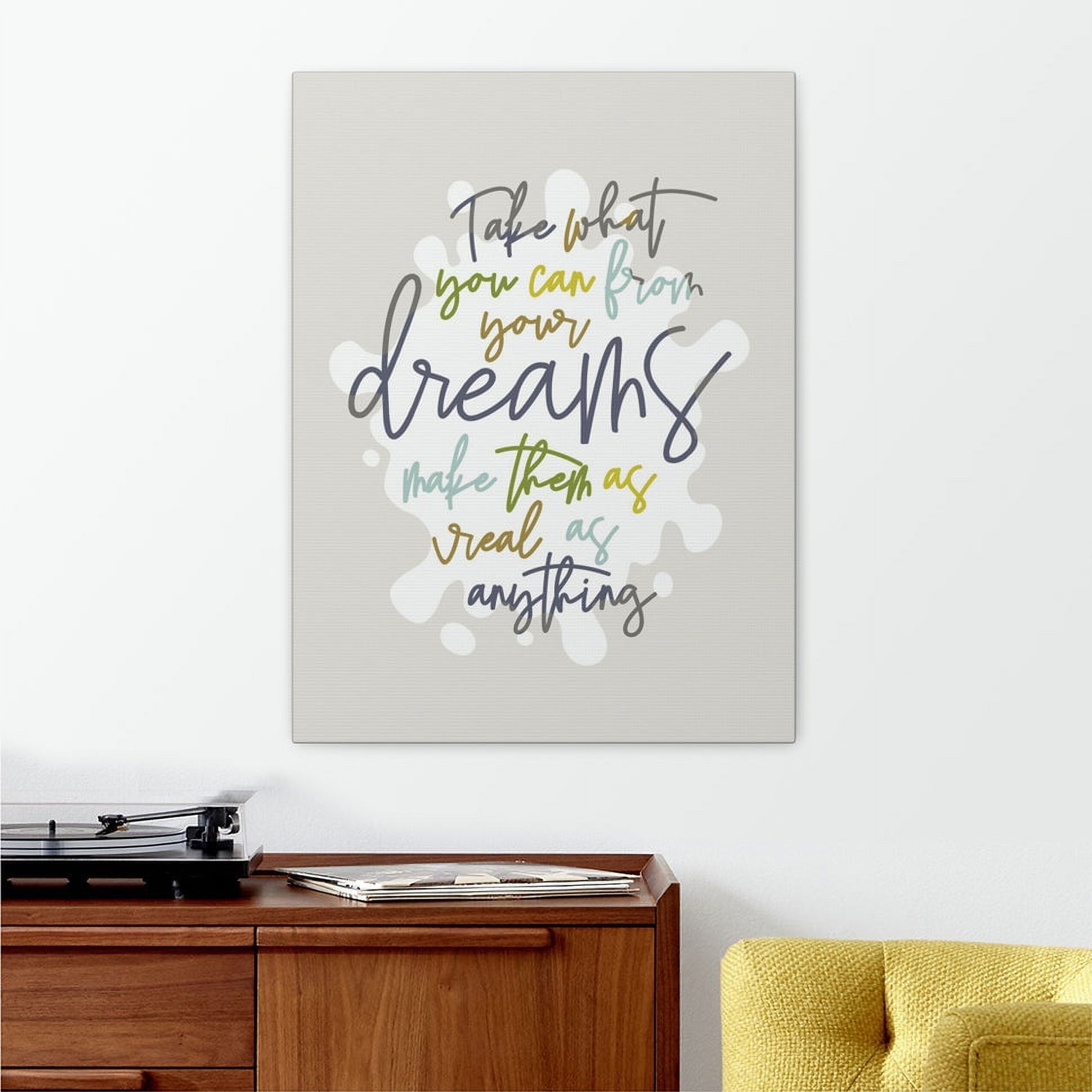 Modern canvas wrap inspired by Grey Street by Dave Matthews Band, inspirational song lyric wall art print, 12x16”