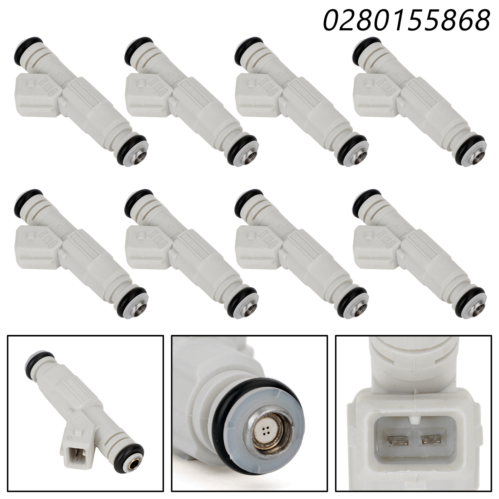 Areyourshop 8PCS NEW 36lb Fuel Injectors For Ford GM V8 LS1 LT1 5.0L 5.7L 380cc 0280155737