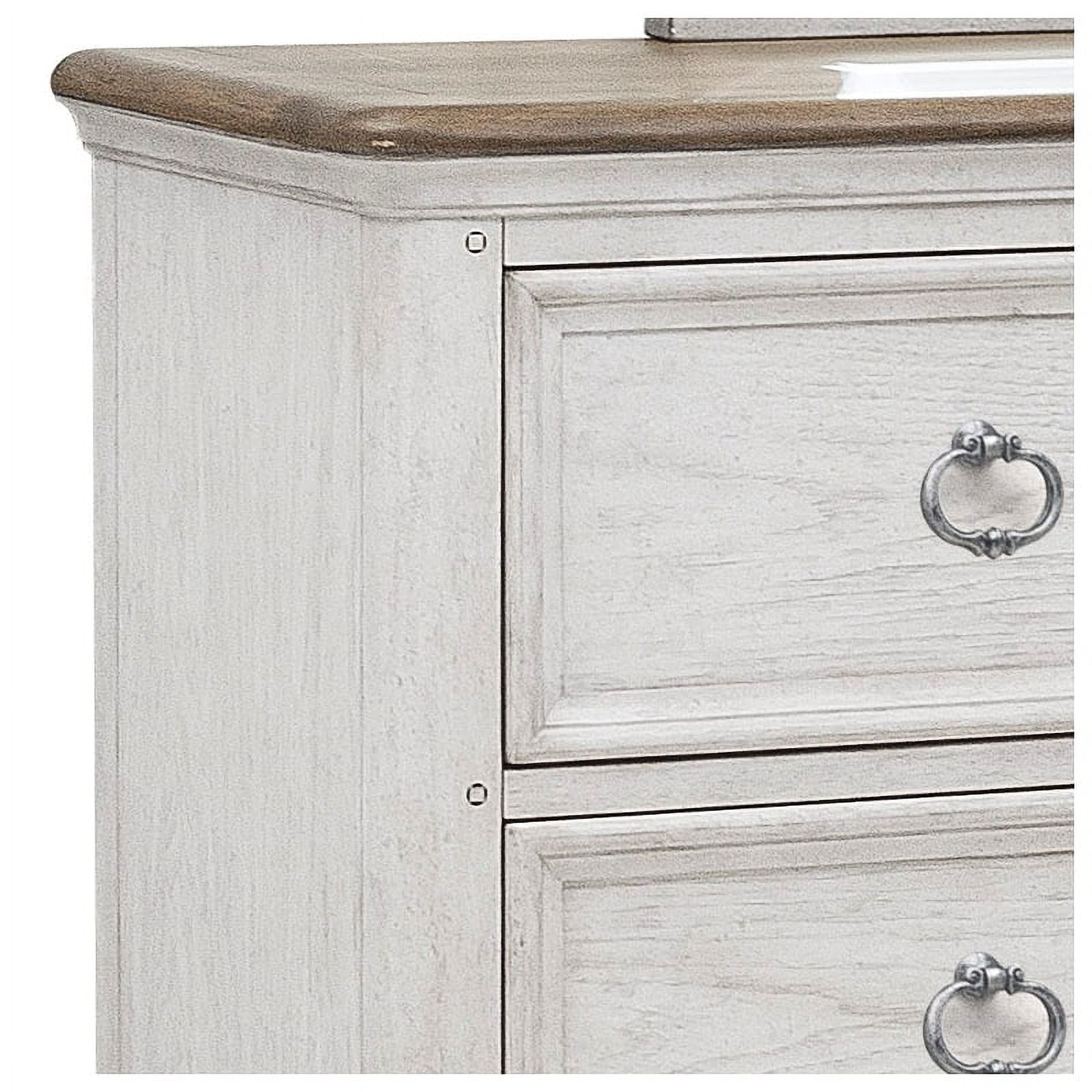 Glendale Estates 10 Drawer Wood Dresser in White Finish by Pulaski Furniture