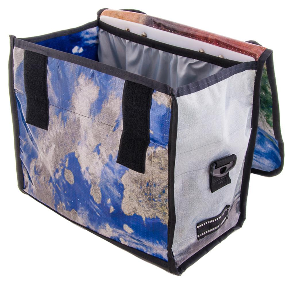 Green Guru Gear Dutchy Bike Bicycle Bike Upcycled Made in USA Pannier Bag (design may vary)