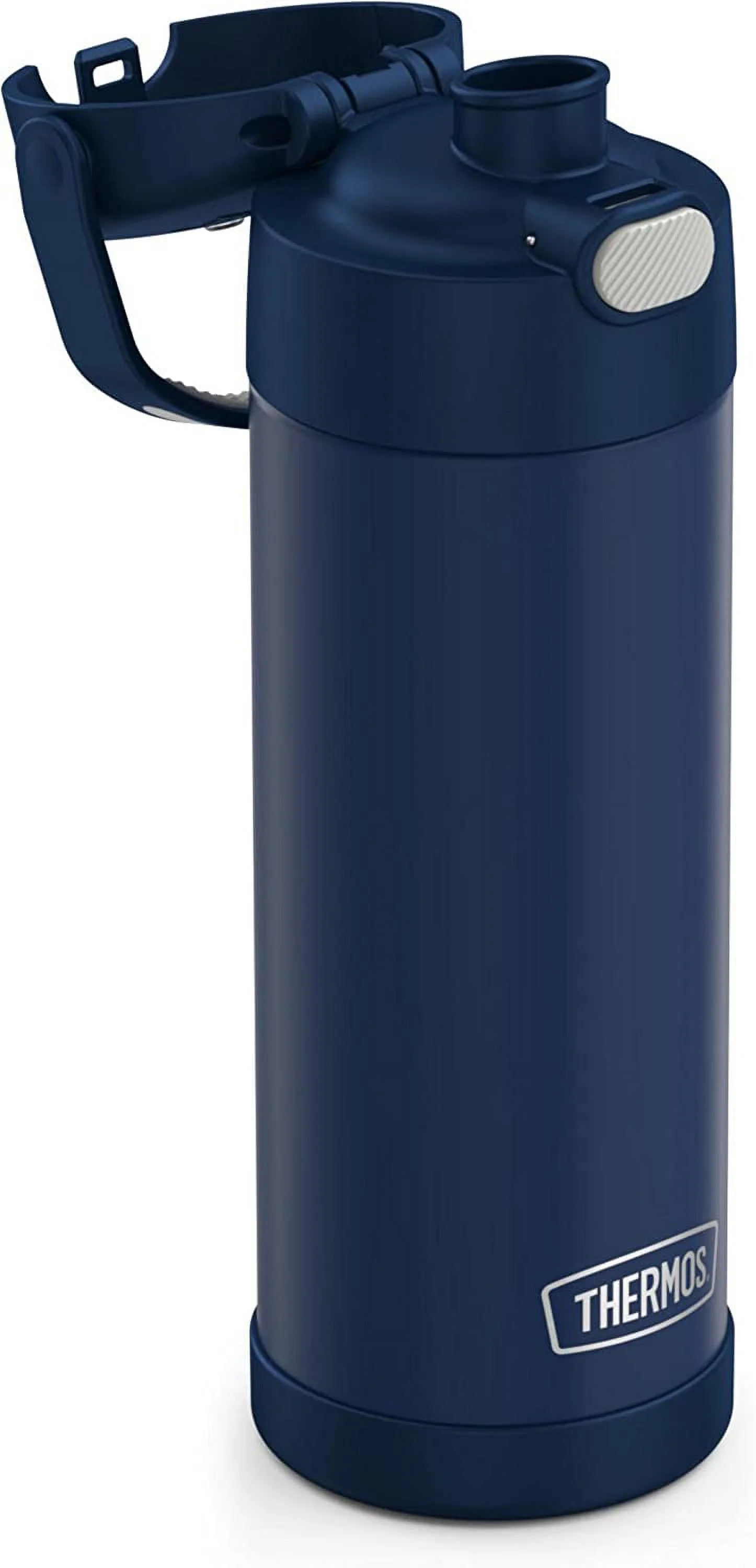 Thermos® Stainless Steel Funtainer Water Bottle With Spout, 16 Oz, Navy Blue