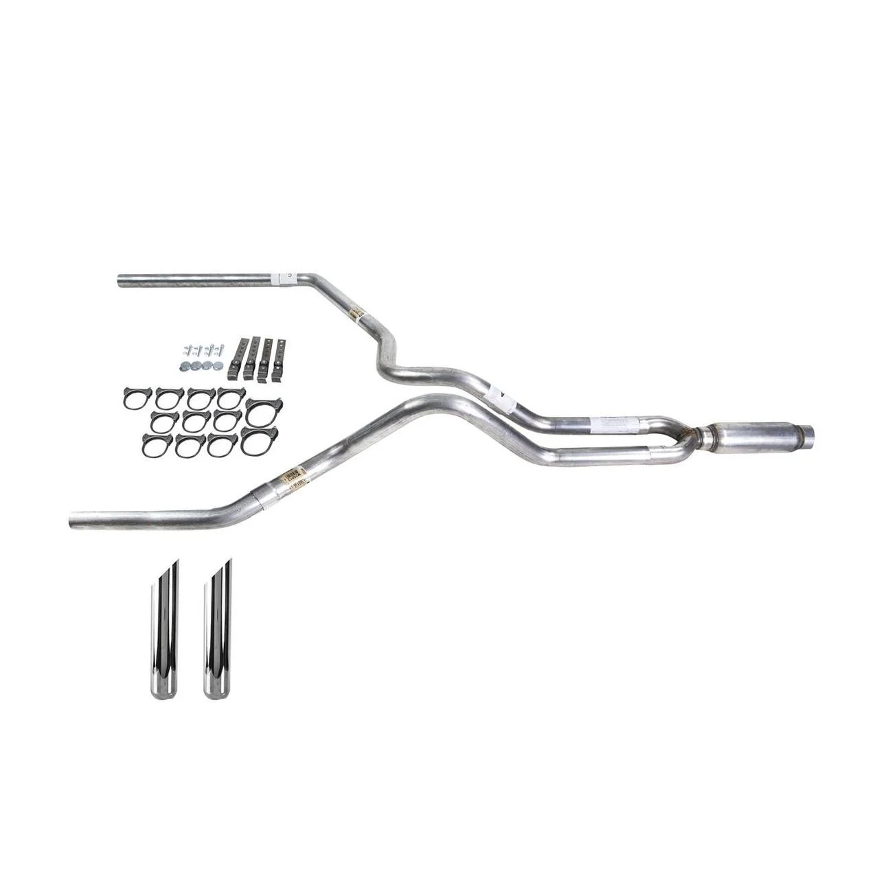 F150 05-06 dual exhaust 2.5 MA pipe Glass Pack muffler SW Tip