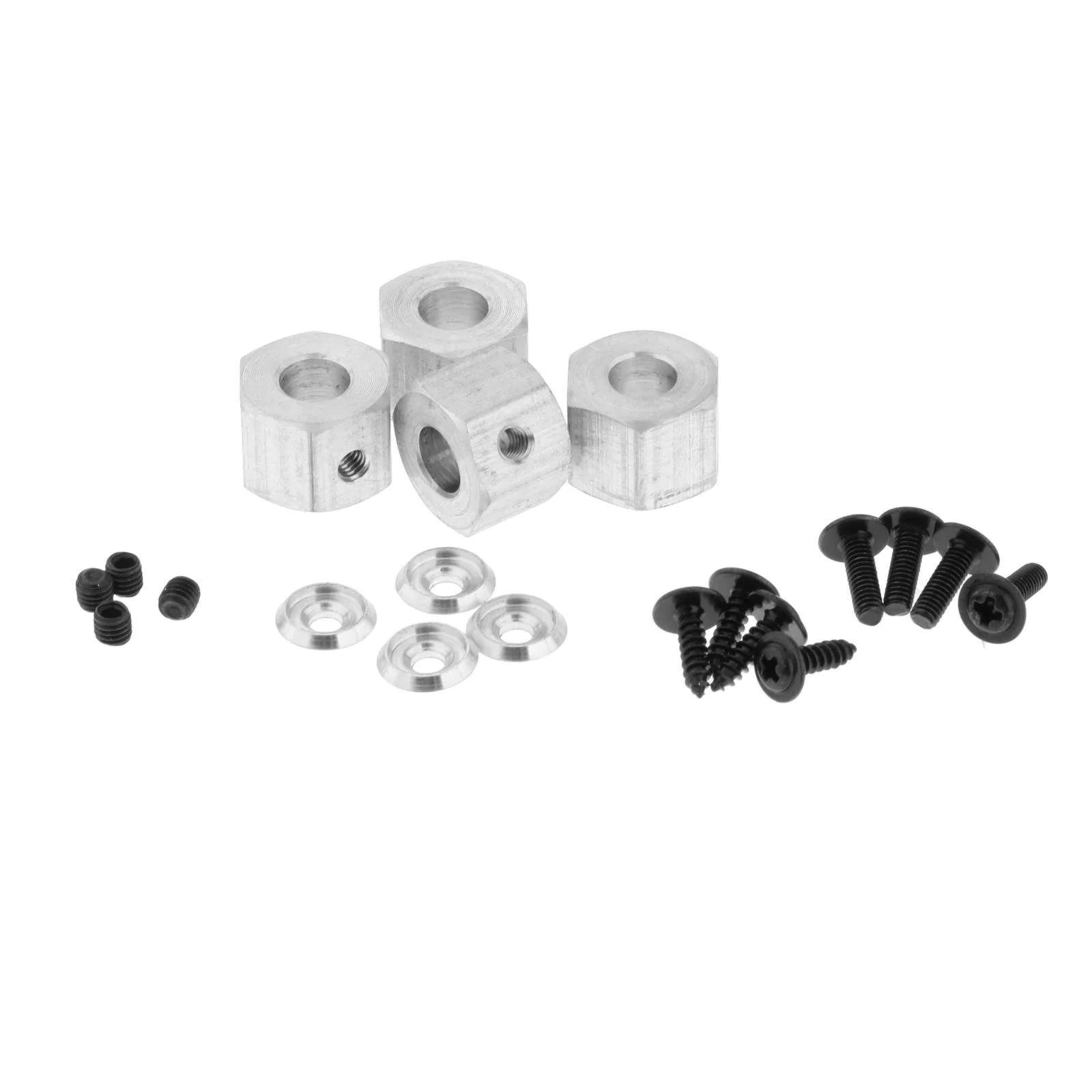 4 Pack Tyres with Wheel Rims :10 RC Truck Upgrade , C, 53x24mm C