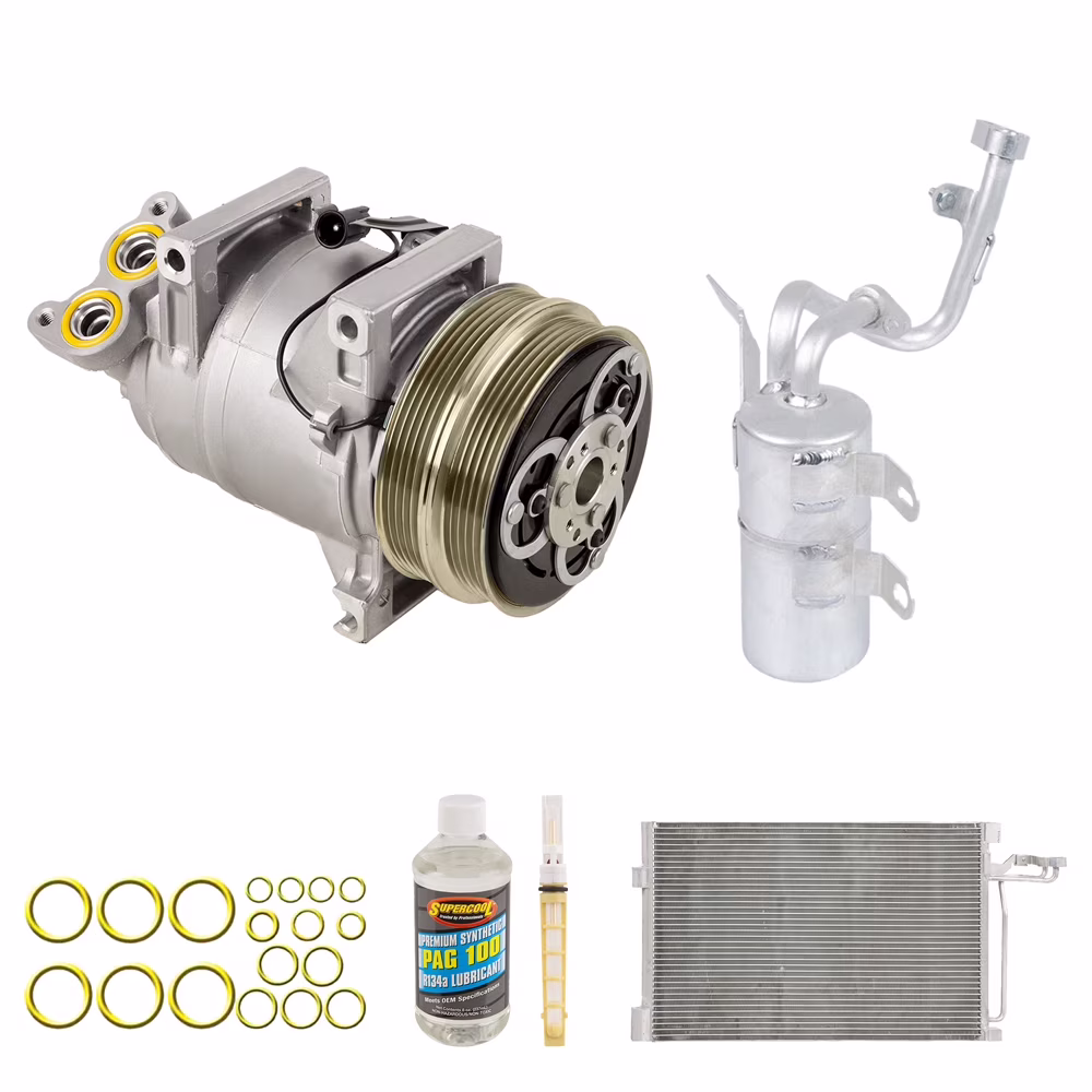 For Volvo S40 V50 OEM AC Compressor w/ Condenser Drier - Buyautoparts