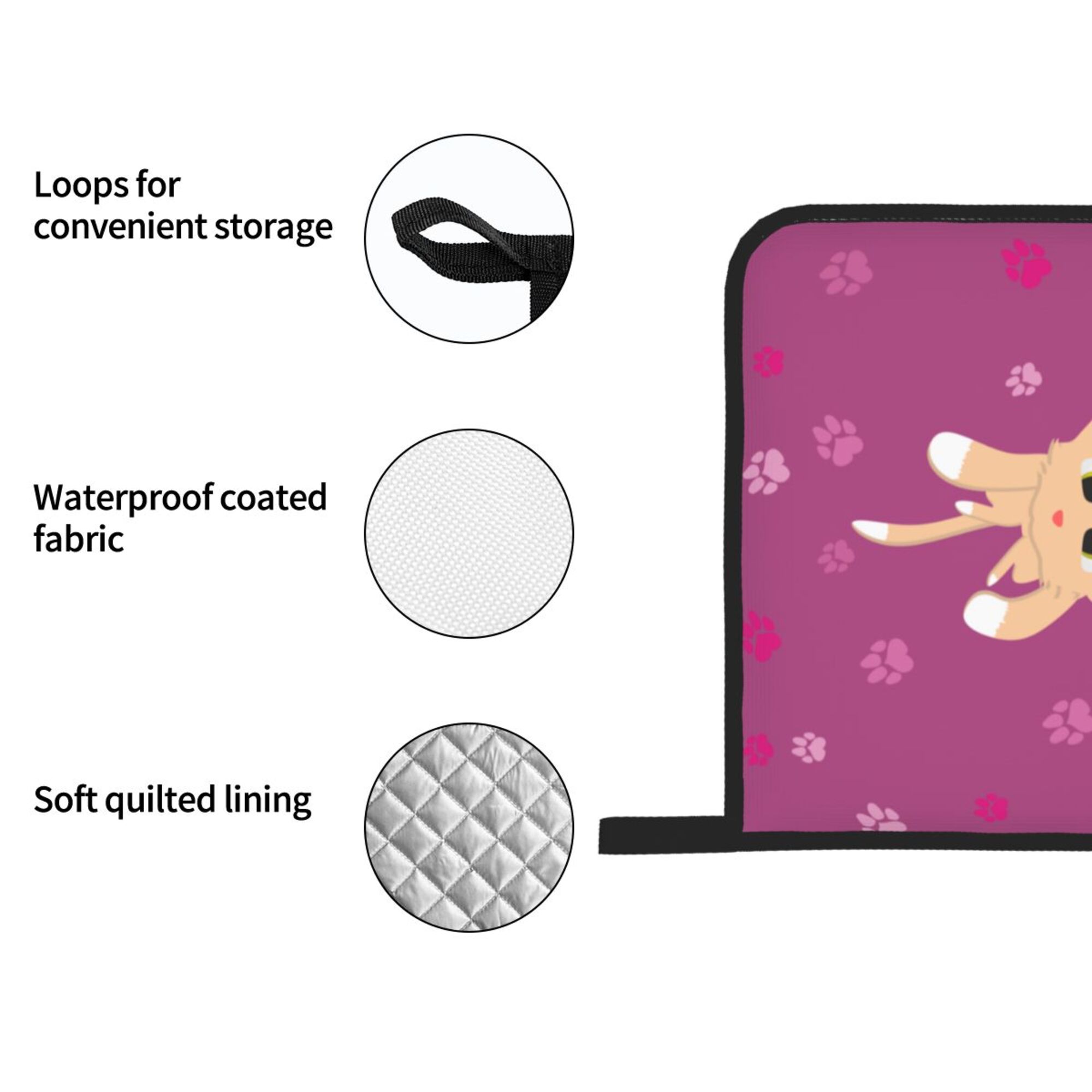 ZICANCN Oven Mitts and Pot Holders Sets,Cartoon Cat Cute Kitten Baking Sets Kitchen Heat Resistant 4 Pieces