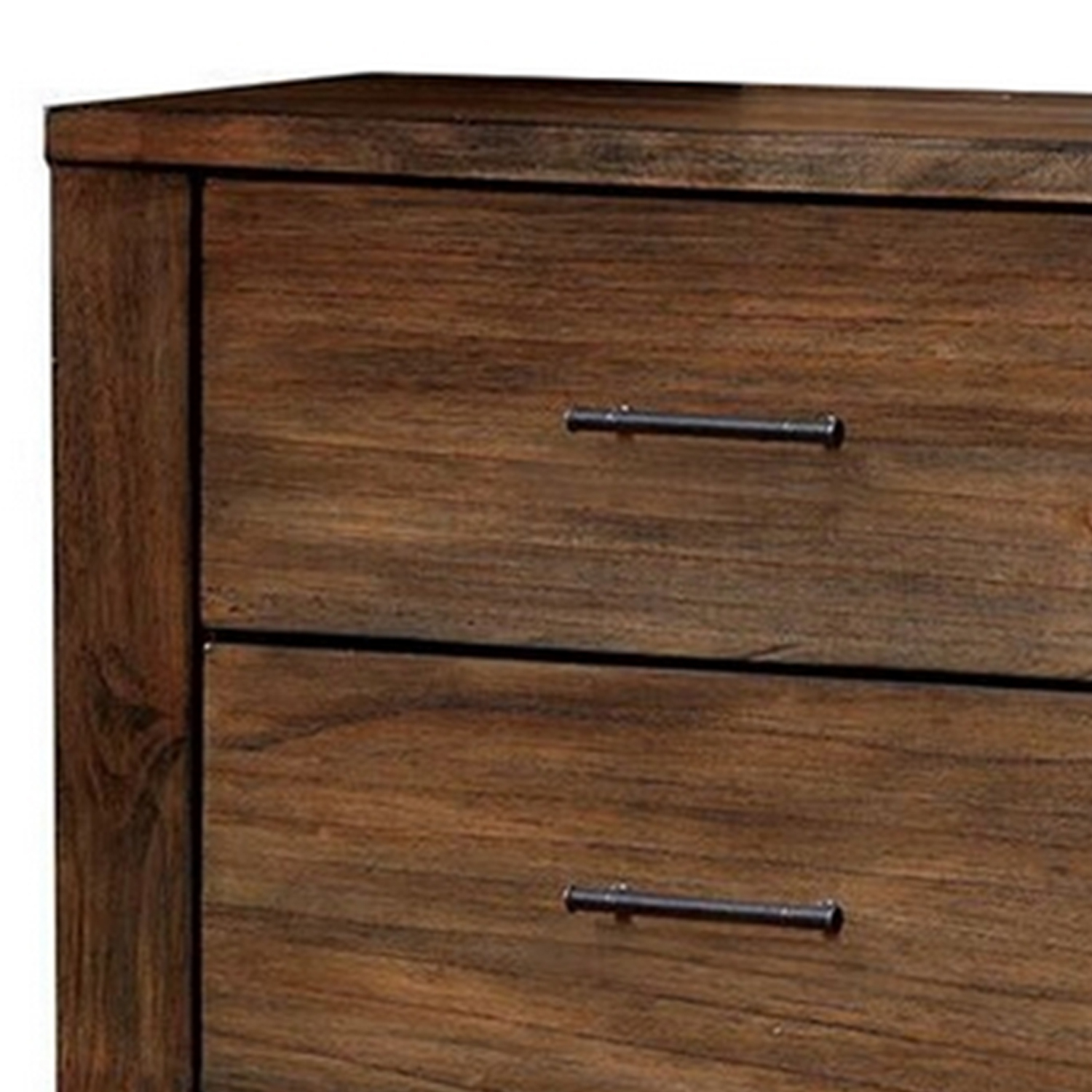 Benzara Exemplary Wooden Dresser In Transitional Style With Handle Pulls, Brown