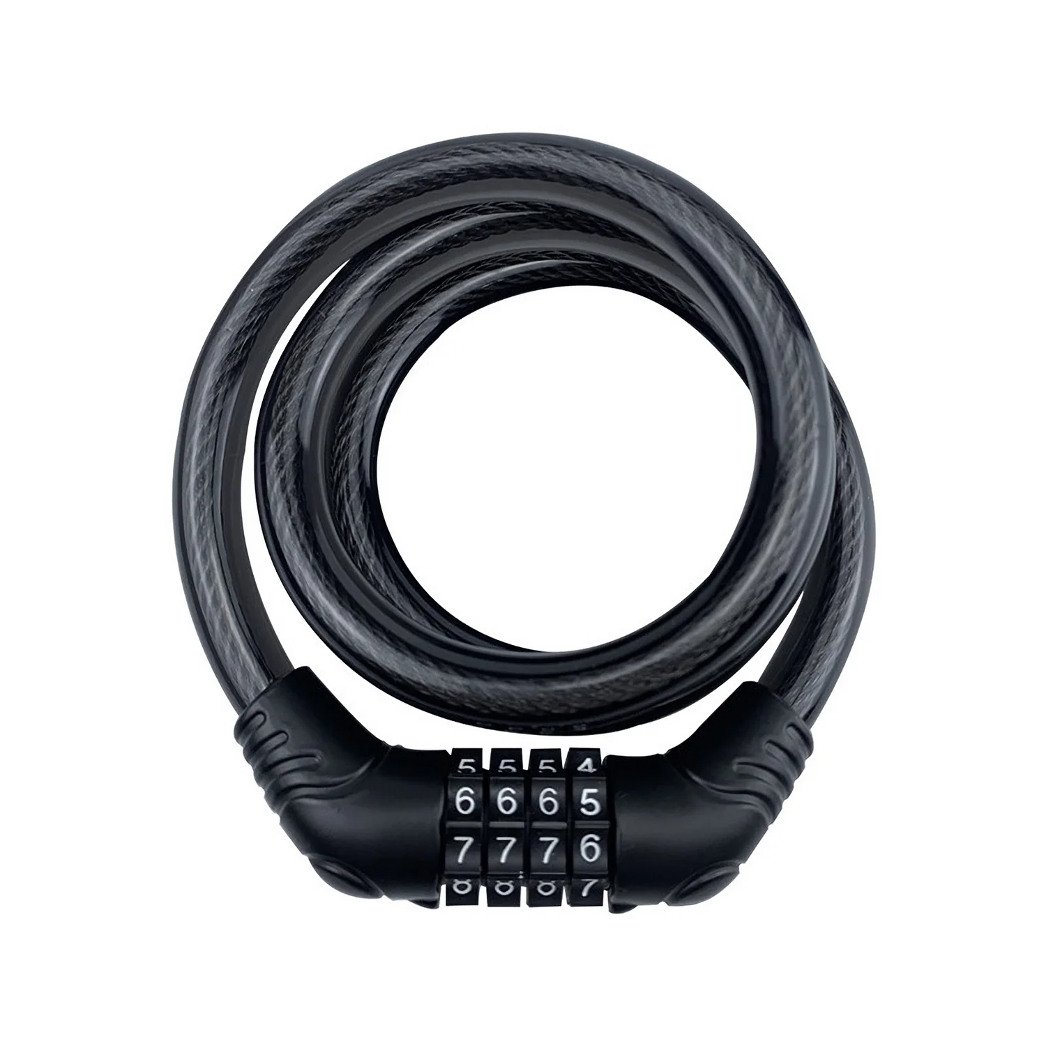 Heybike Lock Cable,4 Digit Resettable Combination Bicycle Cable Lock Coiling Bike Cable Lock