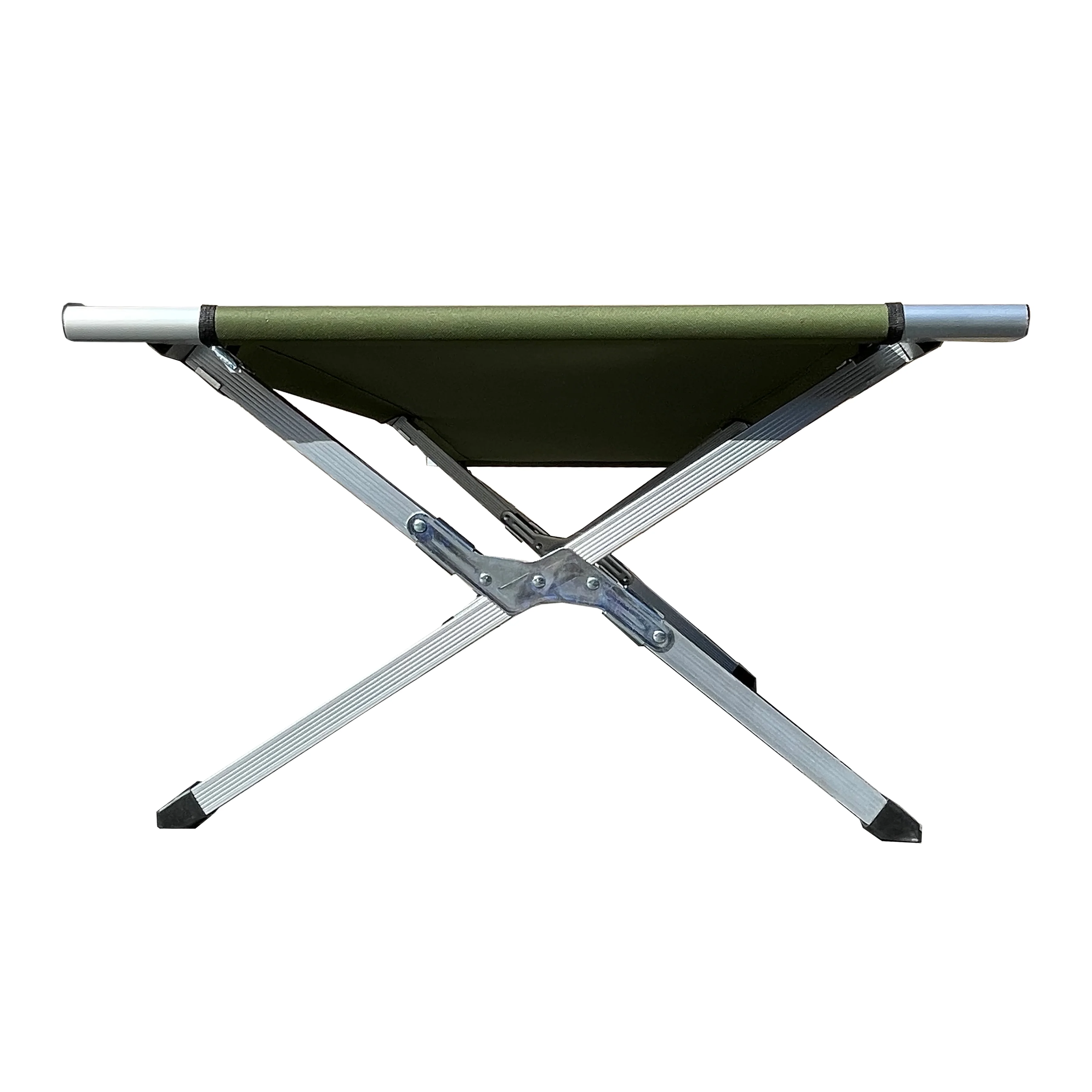 Voyager Tools Folding Army Cot Camping Bed Outdoor Green Cot Full Size w/ Bag