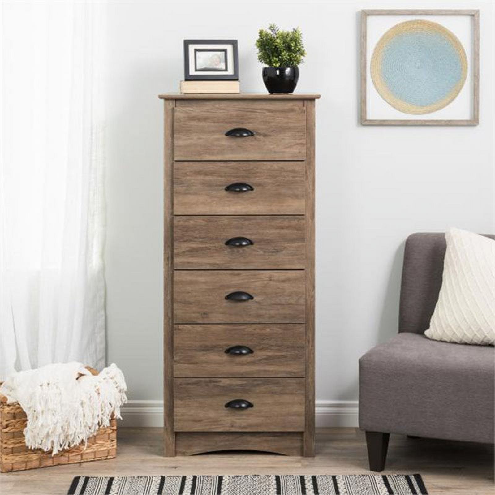 Home Square 3-Piece Set with 2 2-Drawer Nightstands and 6-Drawer Chest