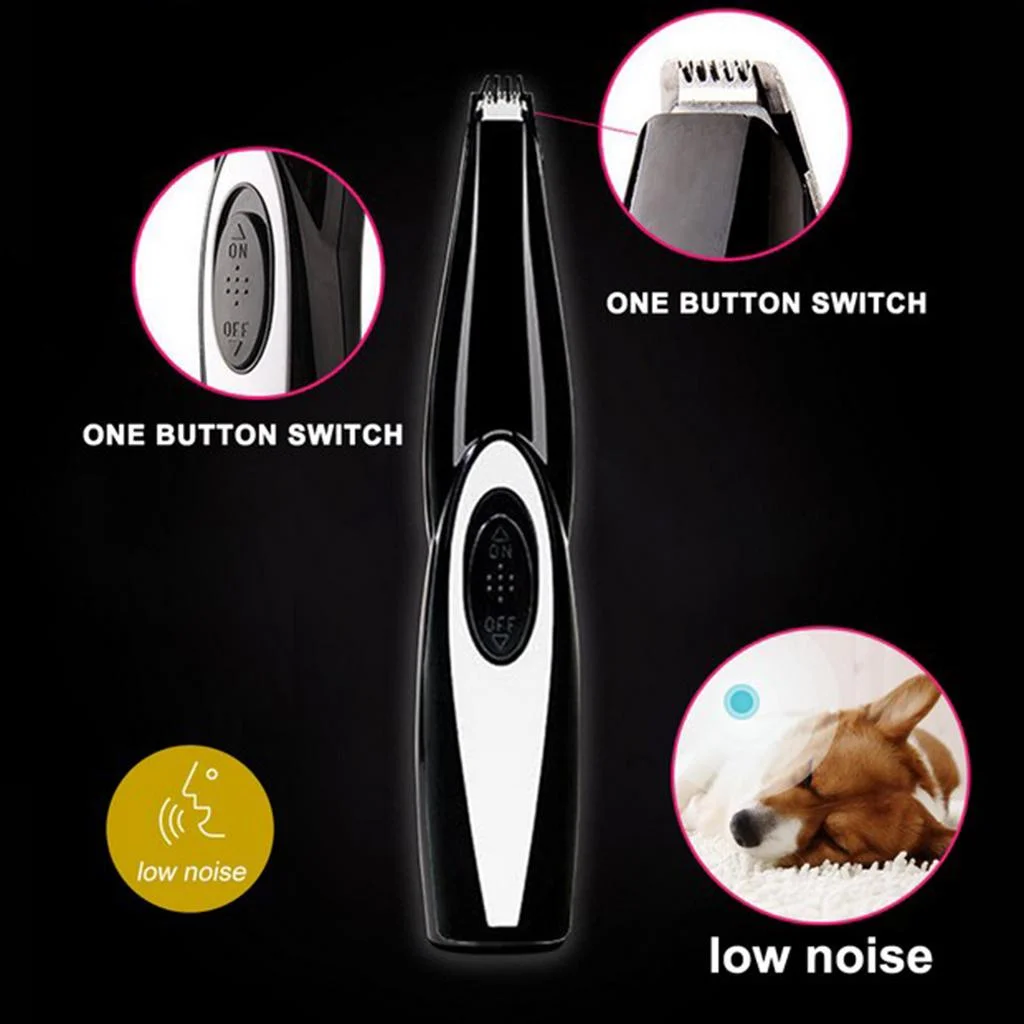 Dog Foot Ear Hair Clippers Pet Grooming Tool 5V Professional Black