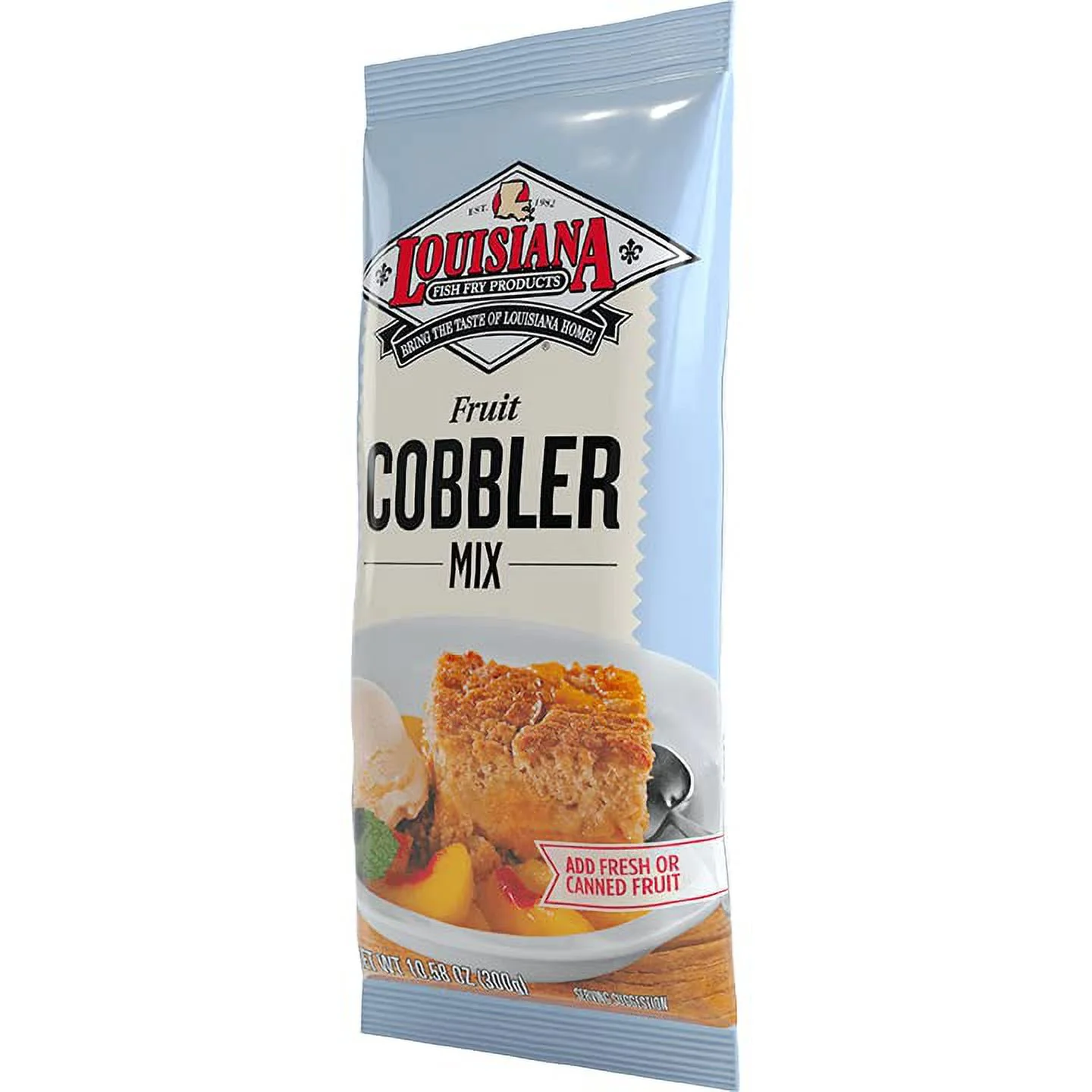 Louisiana Fish Fry Products, Cobbler Mix, 10.58oz Bag (Pack of 3) by Louisiana Fish Fry