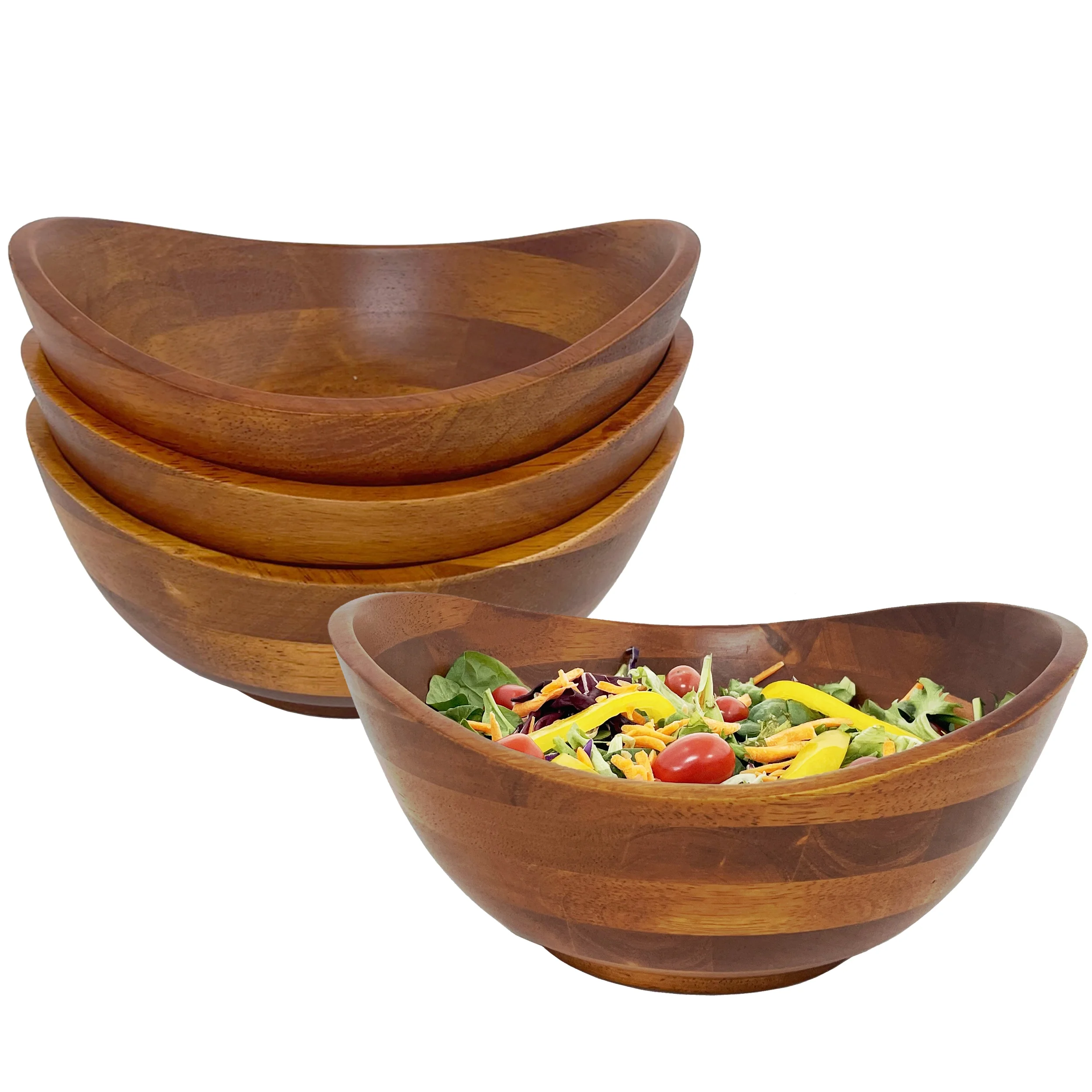 Woodard & Charles Individual Wave Salad Bowl - Set of 4