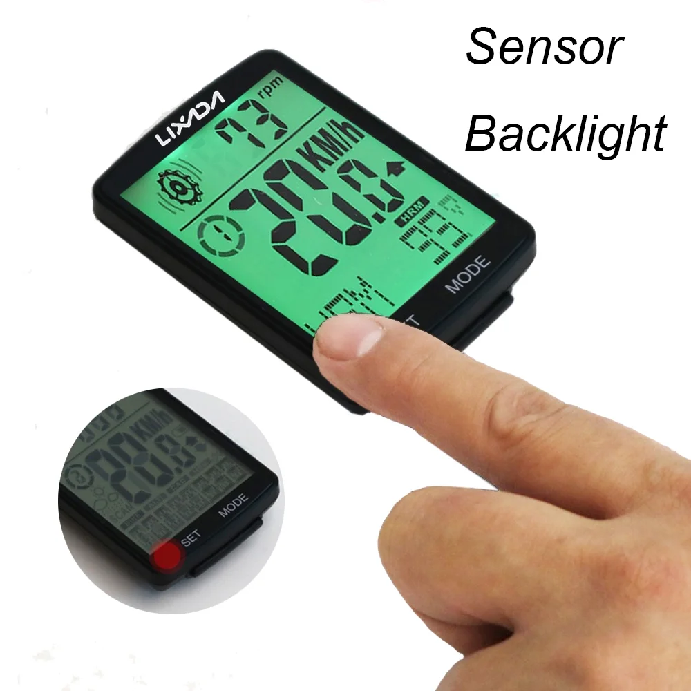 Lixada Bike Computer,3 In 1 Computer Functional Lcd Functional Lcd Screen Bike Ipx7 Waterproof Computer With Heart Screen Computer With Mountain BikeMountain Huiop In 1 Bike Stopwatch