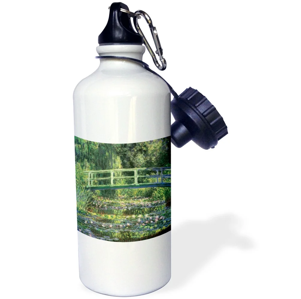 Water Lilies and Japanese Bridge by Claude Monet 1899 21 oz Sports Water Bottle wb-126630-1