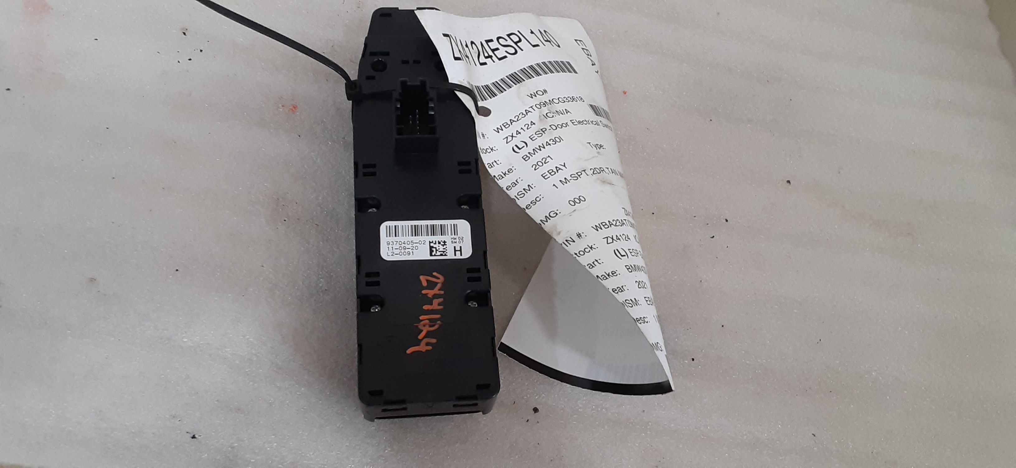 Pre-Owned 2021 BMW 430I Driver LH Master Power Window Switch OEM (Good)