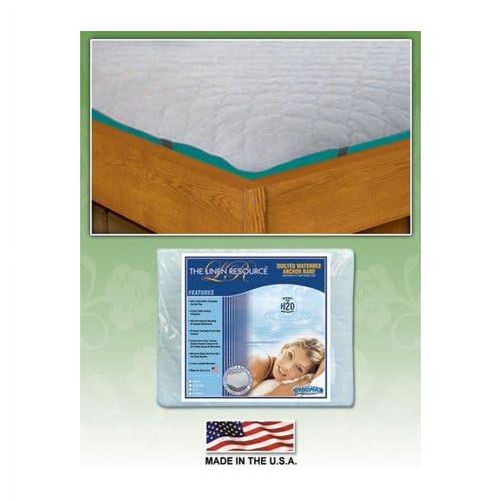 Semi Waveless Waterbed Kit For Wood Frame California King Includes: Mattress, Deluxe Waterbed Stand Up Liner, Deluxe Quilted Mattress Pad, Blue Magic Heater And Hose Kit