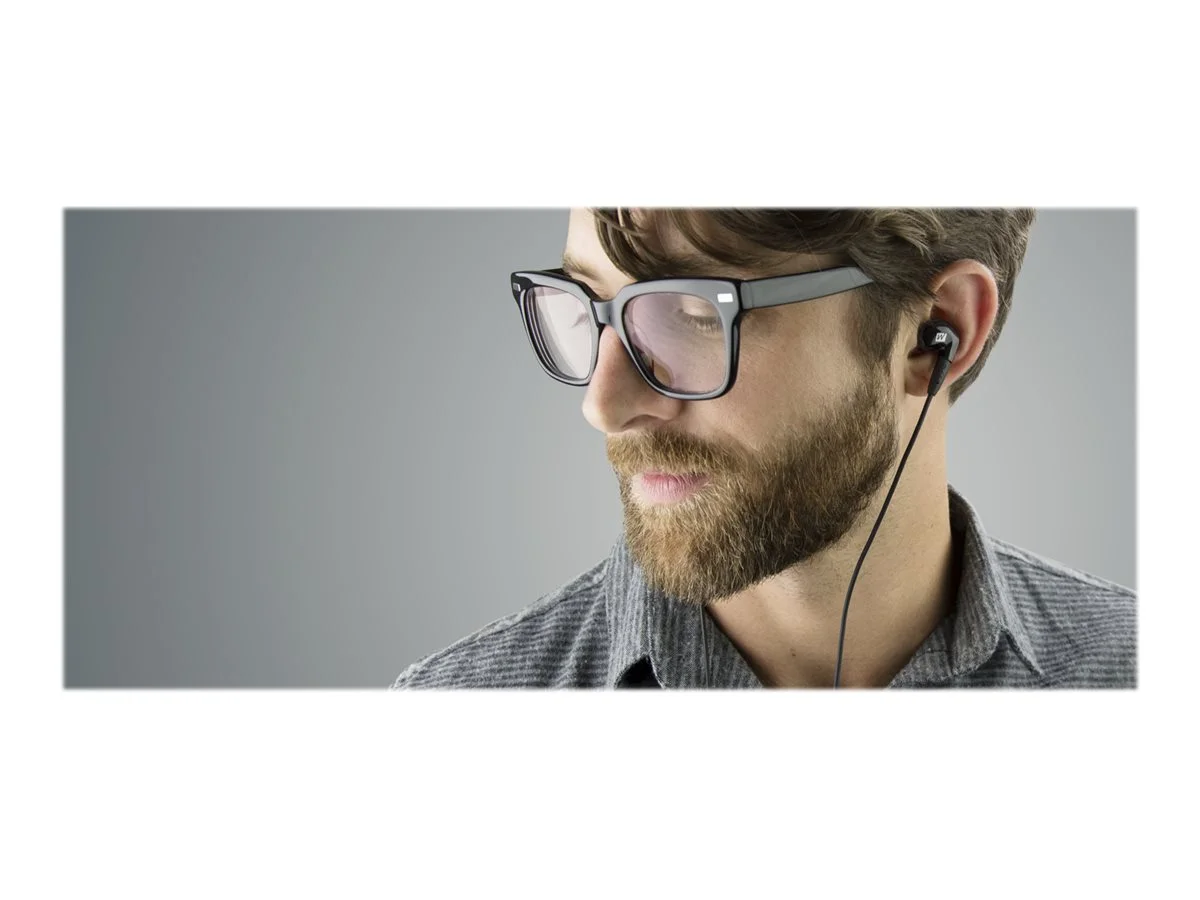 MEE audio Pinnacle P2 - Earphones with mic - in-ear - wired - 3.5 mm jack - black