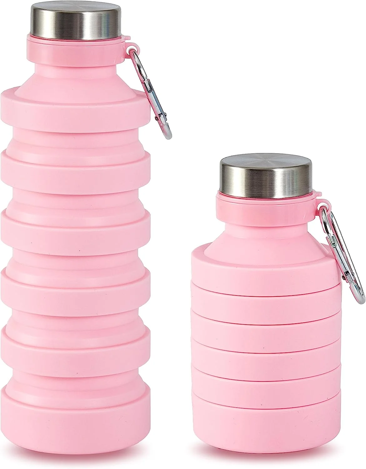 Collapsible Water Bottle (Pink)