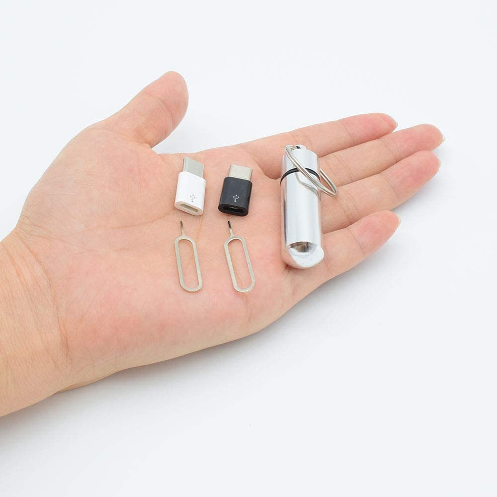 USB/Type-C to Micro USB Adapter OTG [2pack],UL Charge & Data Sync Converts, Works with Samsung Galaxy S8, S8+,S9