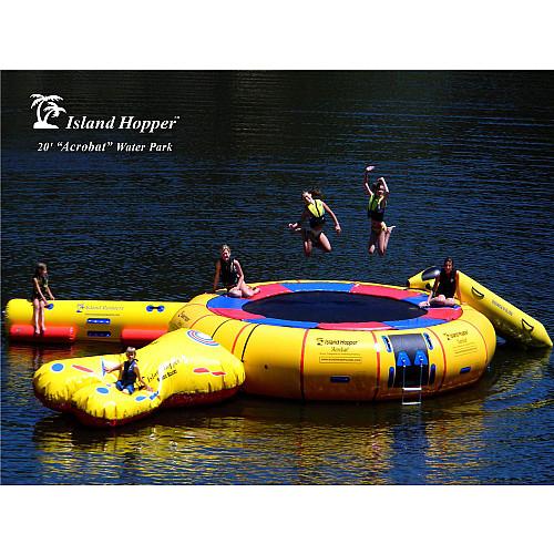 20 Foot Island Hopper Acrobat Water Trampoline