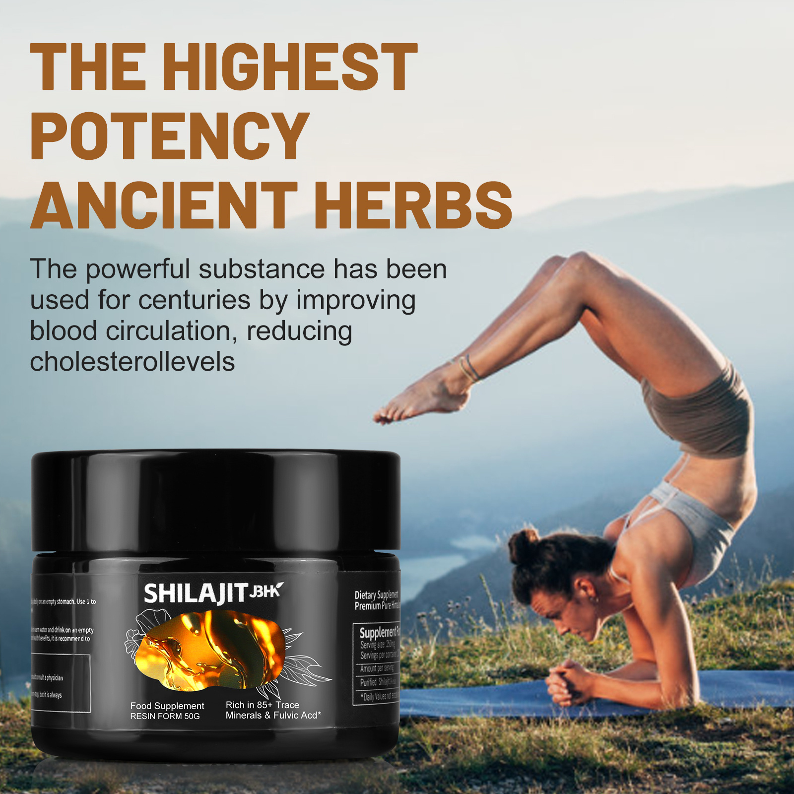 1-5x Pure 100% Himalayan Shilajit Soft Resin Organic Extremely Potent Fulvic Aci