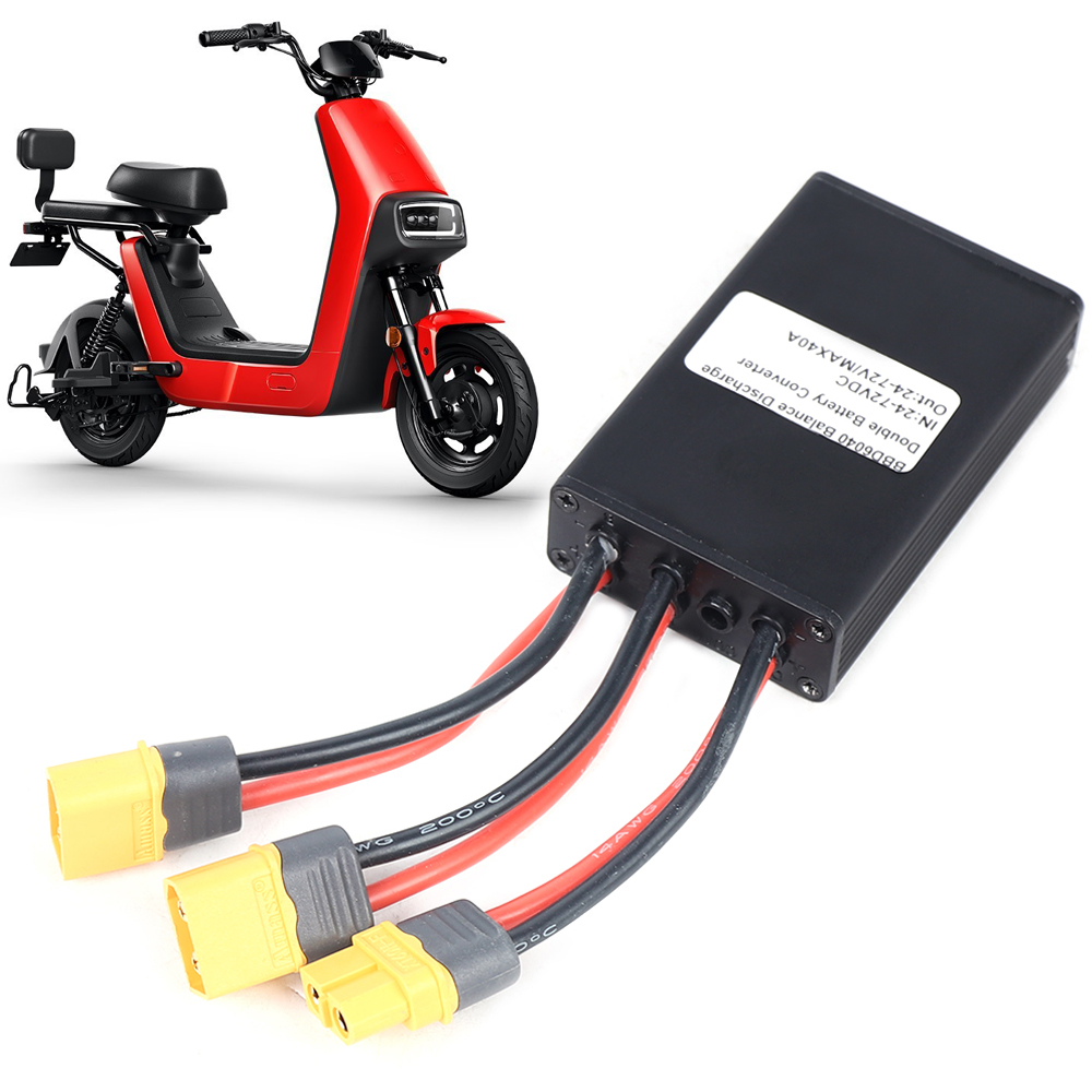 Anqidi E-Bike Dual Batteries Connection Adapter Switcher Module Increase Battery Capacity 40A Black XT60