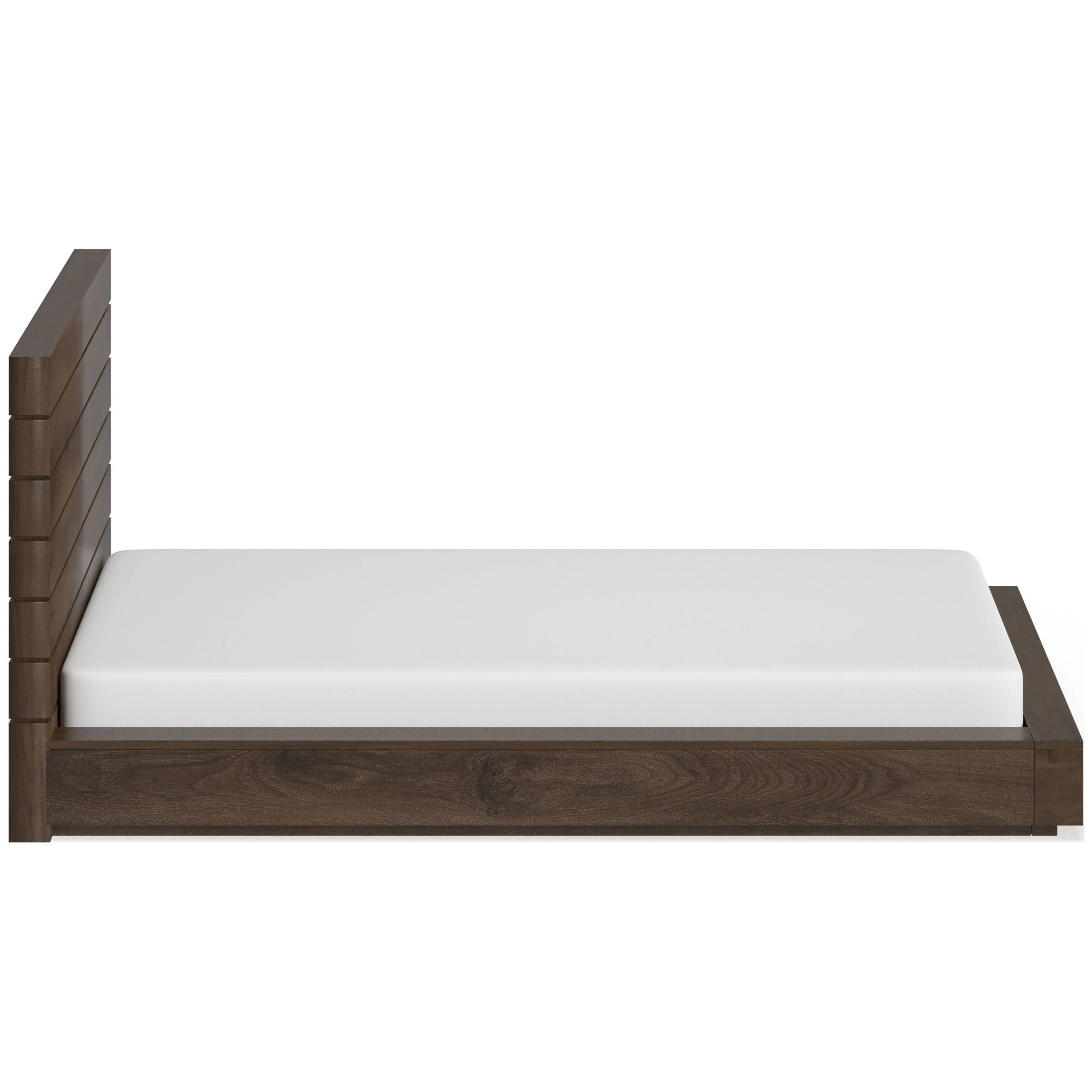 Carbon Loft  Hubert Rustic Natural Wood Low Profile Bed Eastern King